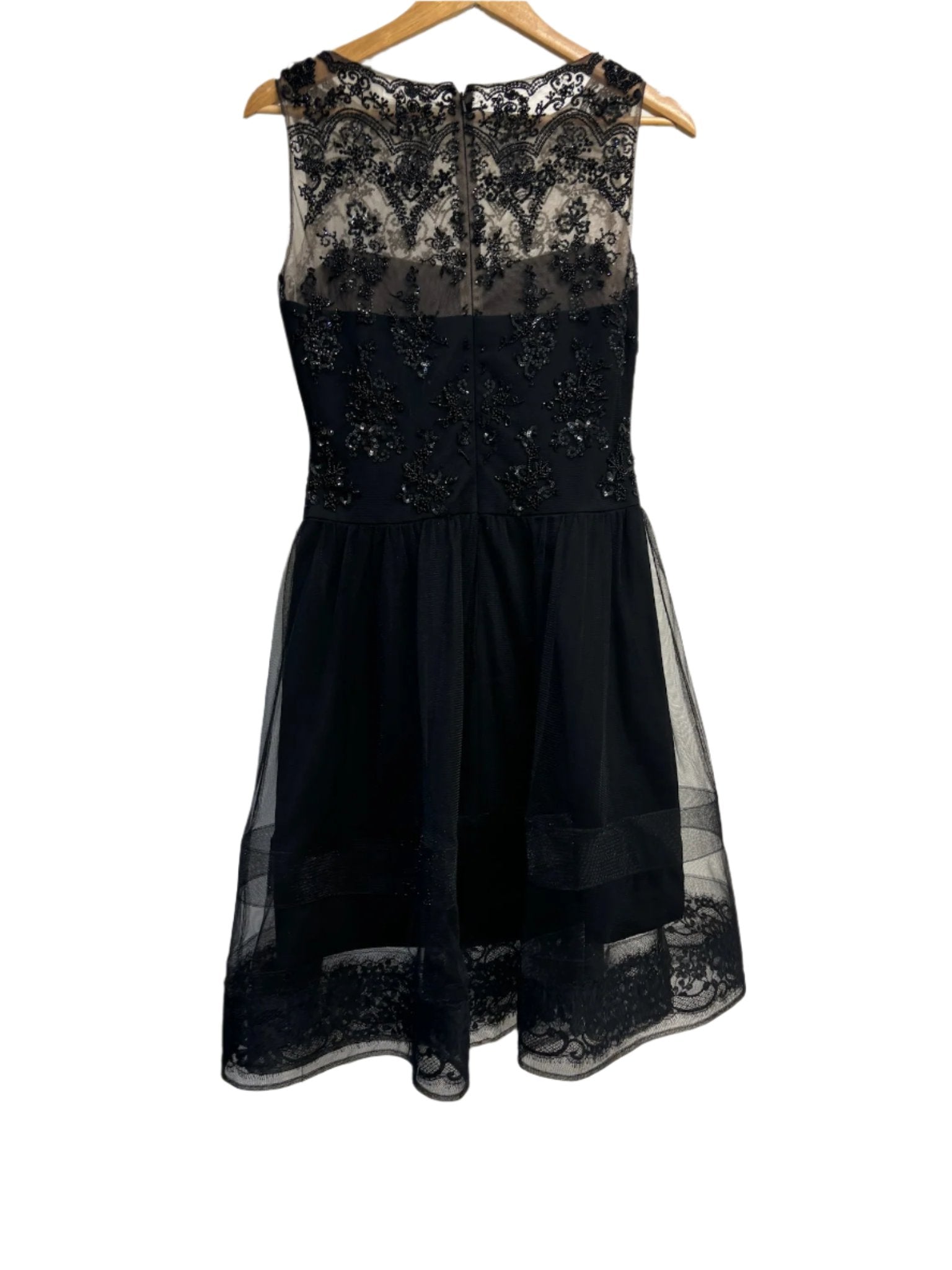 MARCHESA NOTTE Black Dress 6 NWT