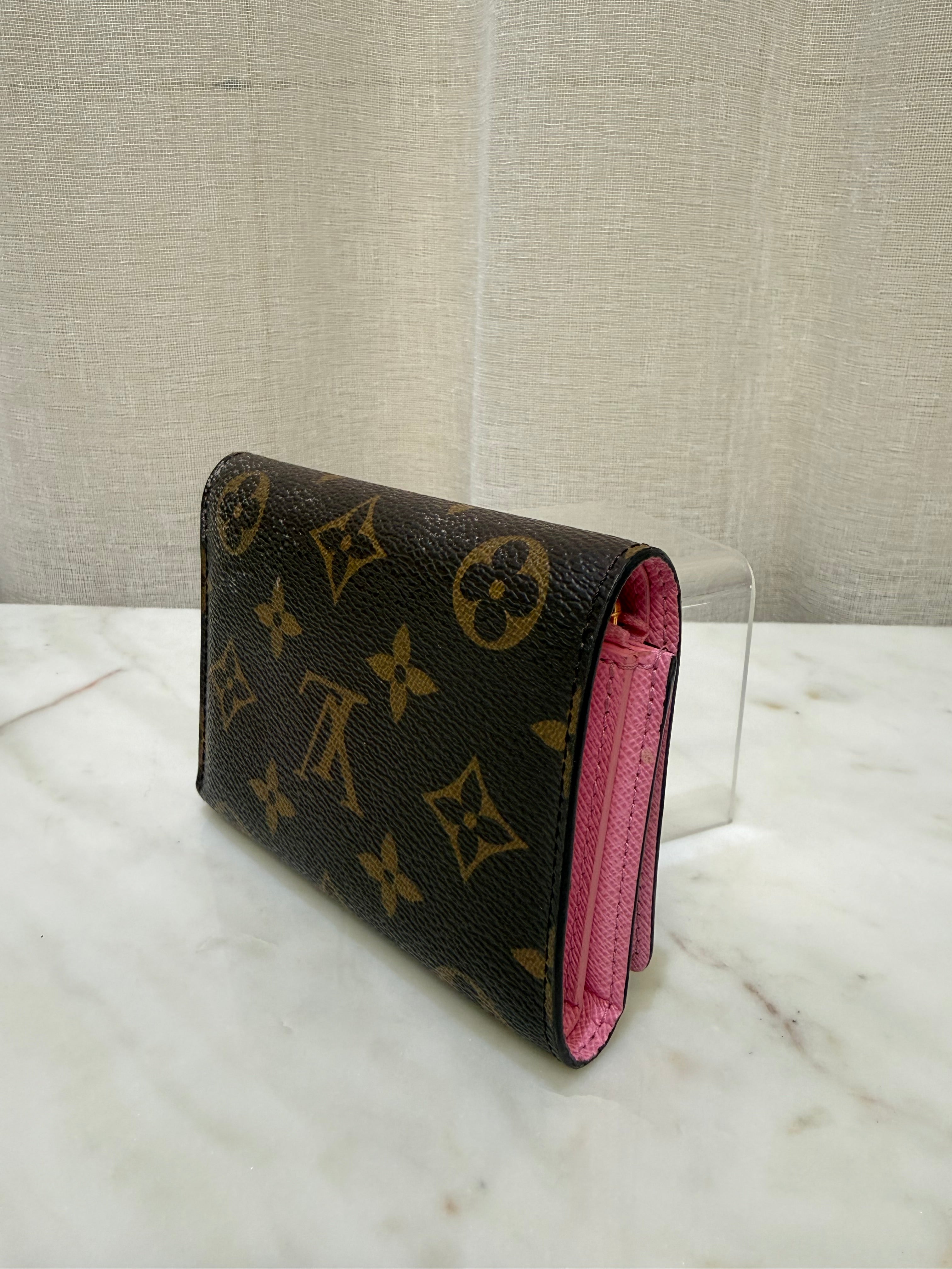 Louis Vuitton Brown/Pink Leather Wallet