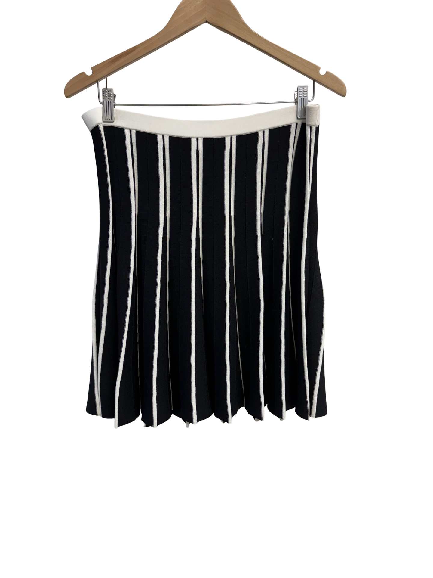 Aje Athletica Blk/White Stripe Skirt 14