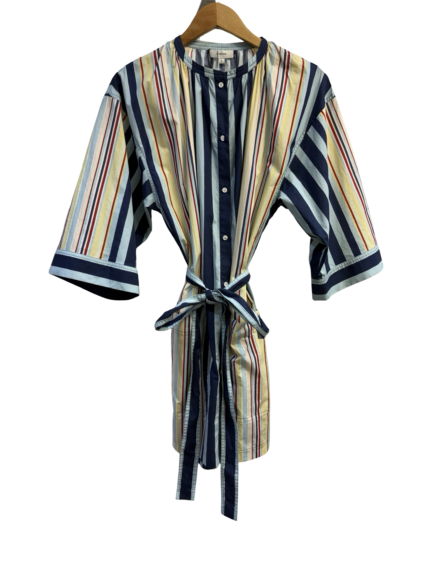 Oroton Shirt Dress-Multi-8