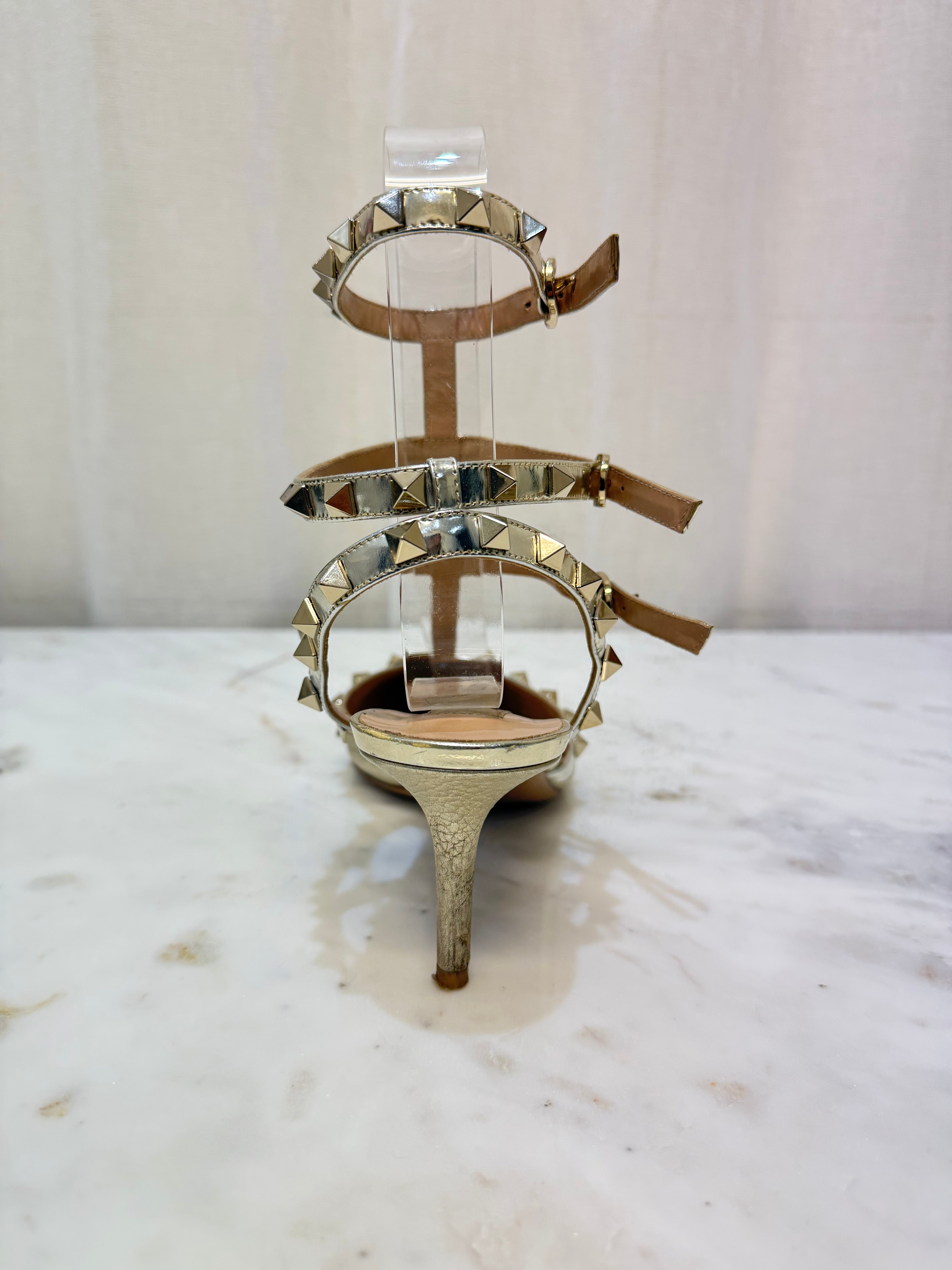 Valentino Gold Heels 39.5