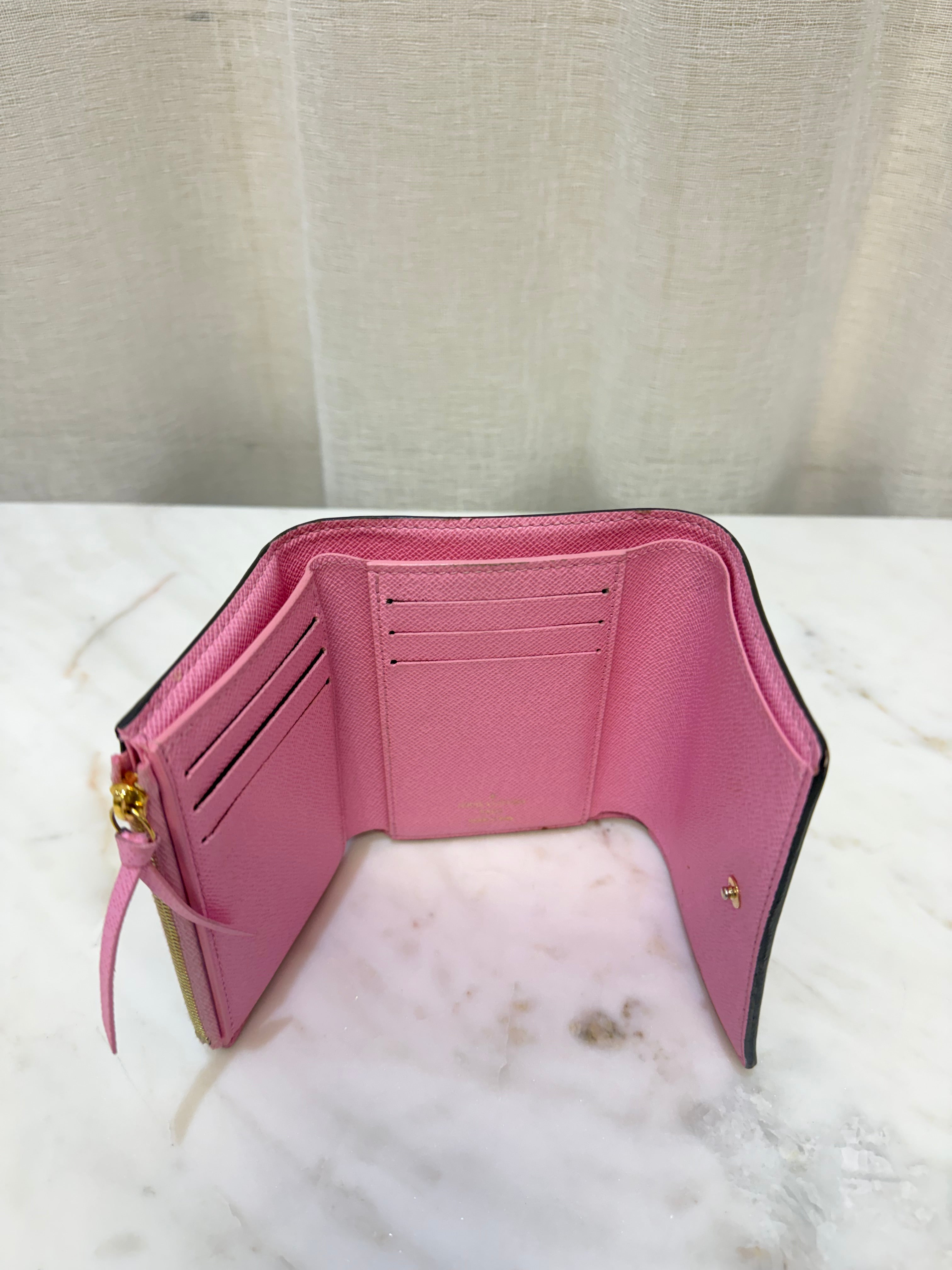 Louis Vuitton Brown/Pink Leather Wallet