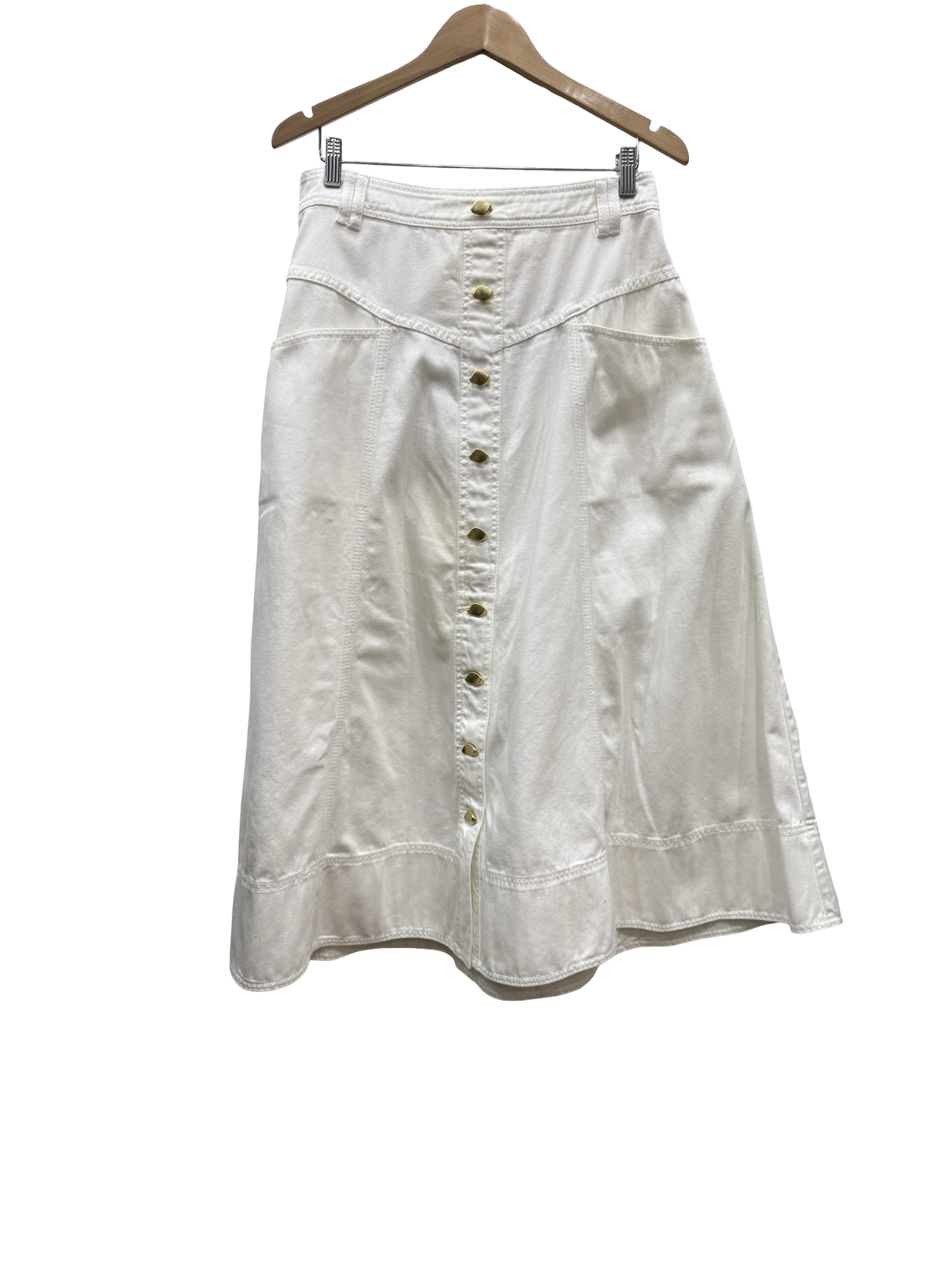 Aje White Maxi Skirt 14