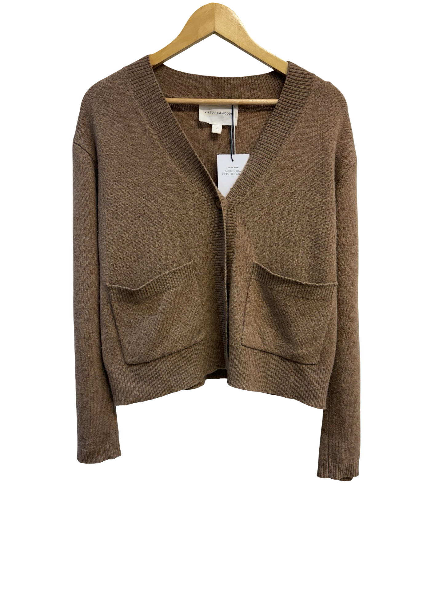 Vik & Woods Tan Cardigan 0
