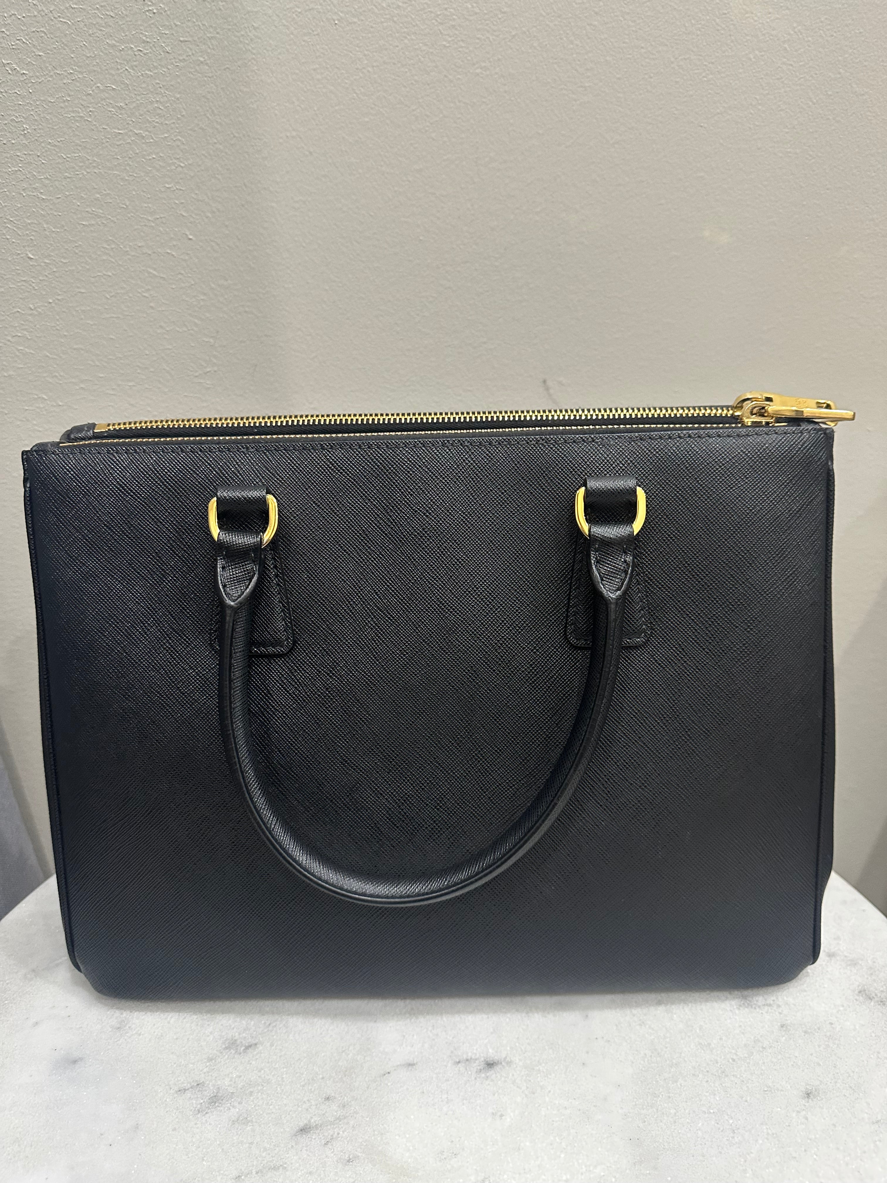 Prada Black Saffiano Tote Bag