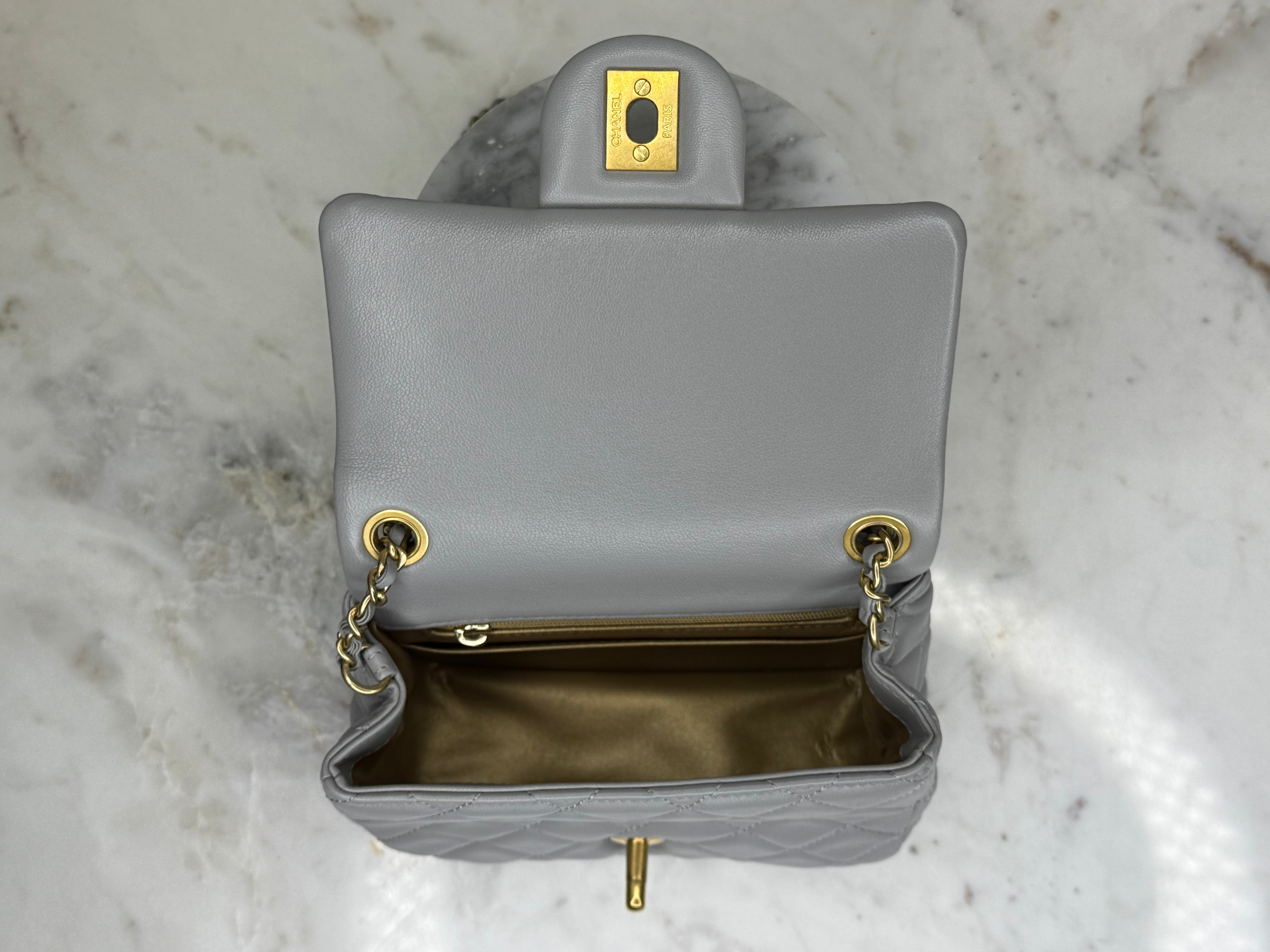 Chanel Grey Mini Classique