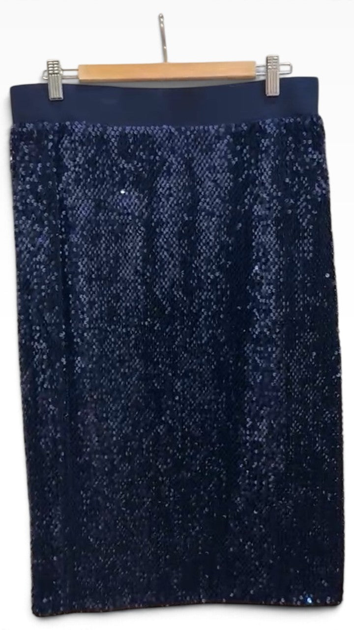 Blue Illusion Navy Skirt M