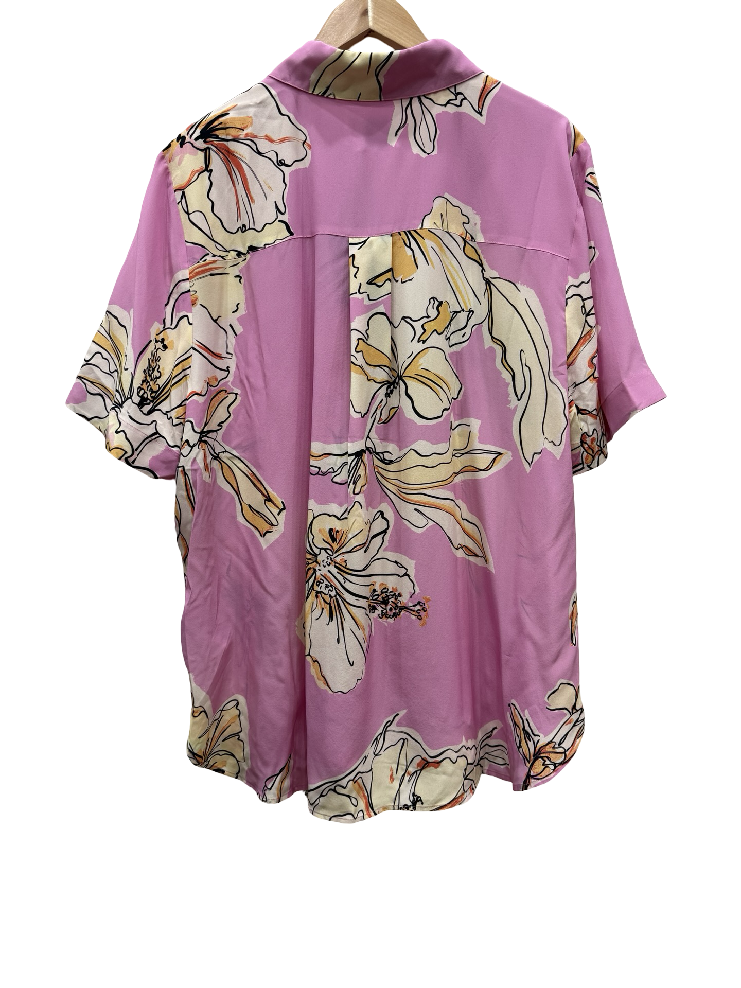 Aje Pink/Yellow Flrl Shirt NWT 16