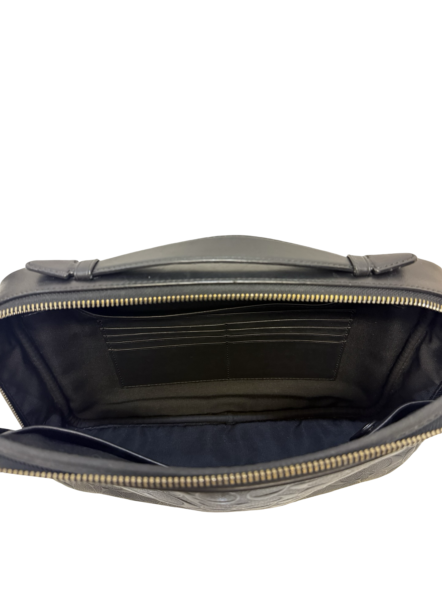 Black Coach Leather Pouch in