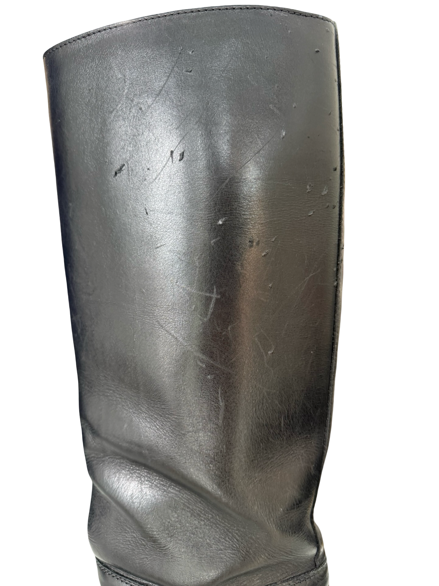 Chanel Black High Heel Boots 37