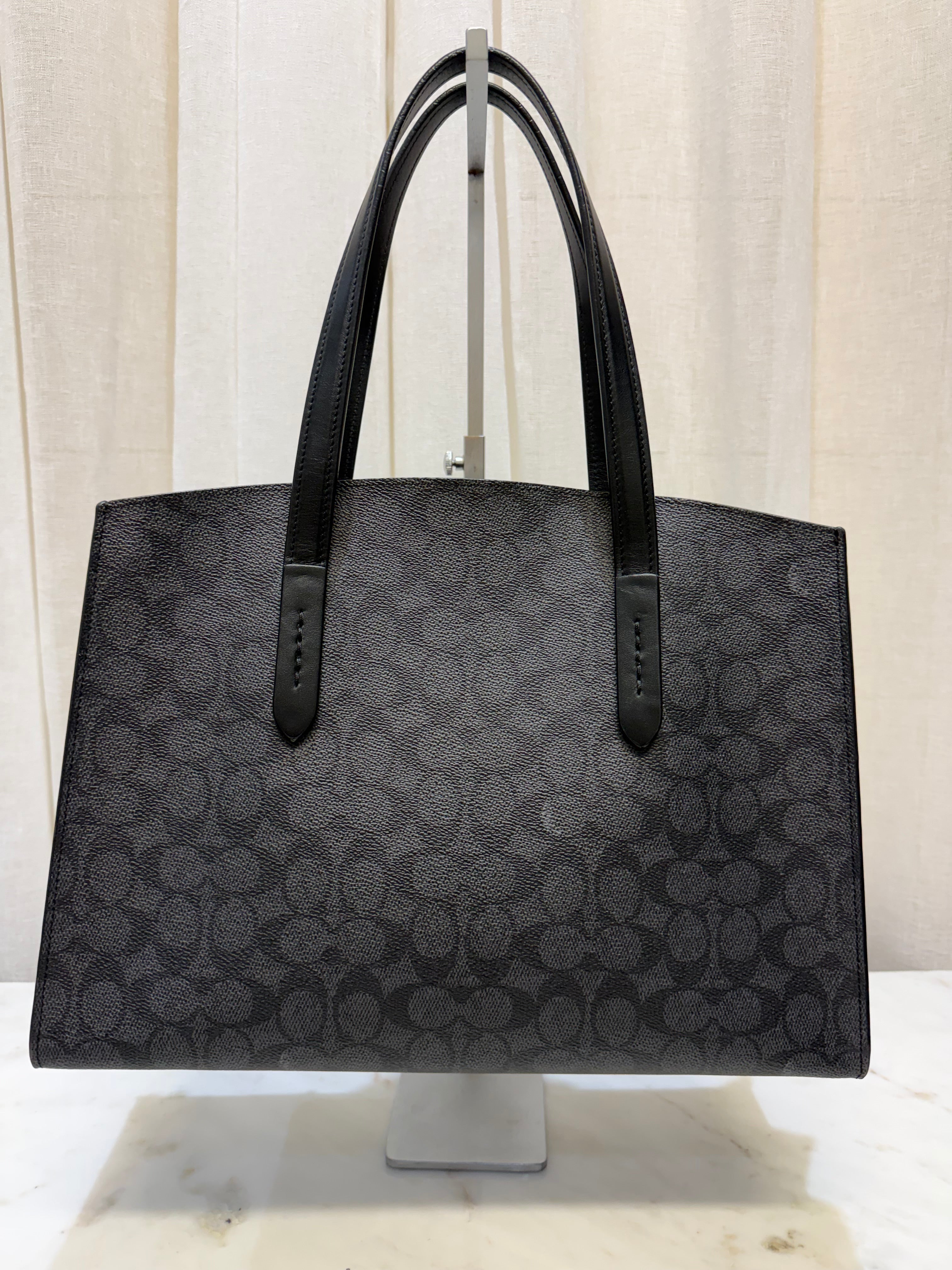 Coach Black Stripe Tote Bag