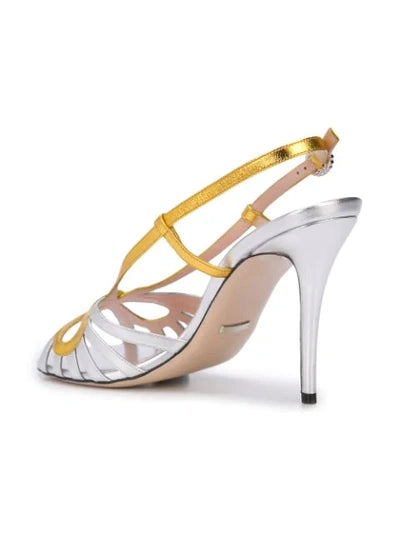 Gucci Gold/Silver Heels 40.5