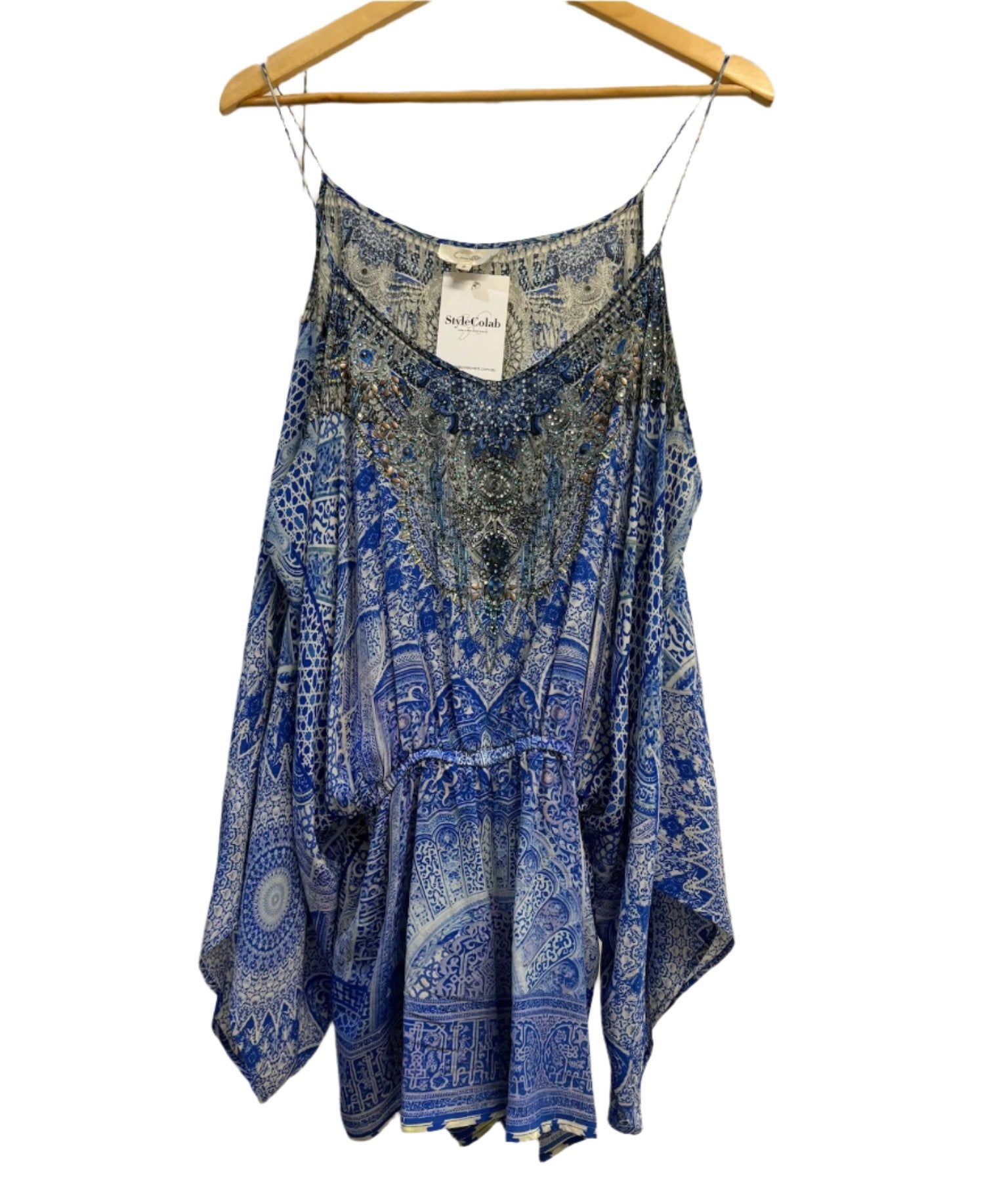 Camilla Blue Printed Top 2