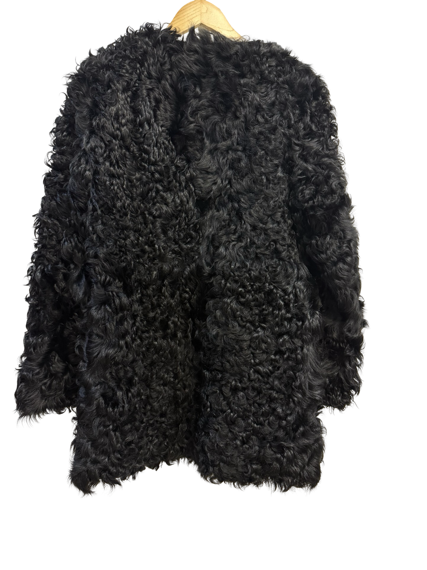 Gestuz Black Lambs Wool Jacket 38