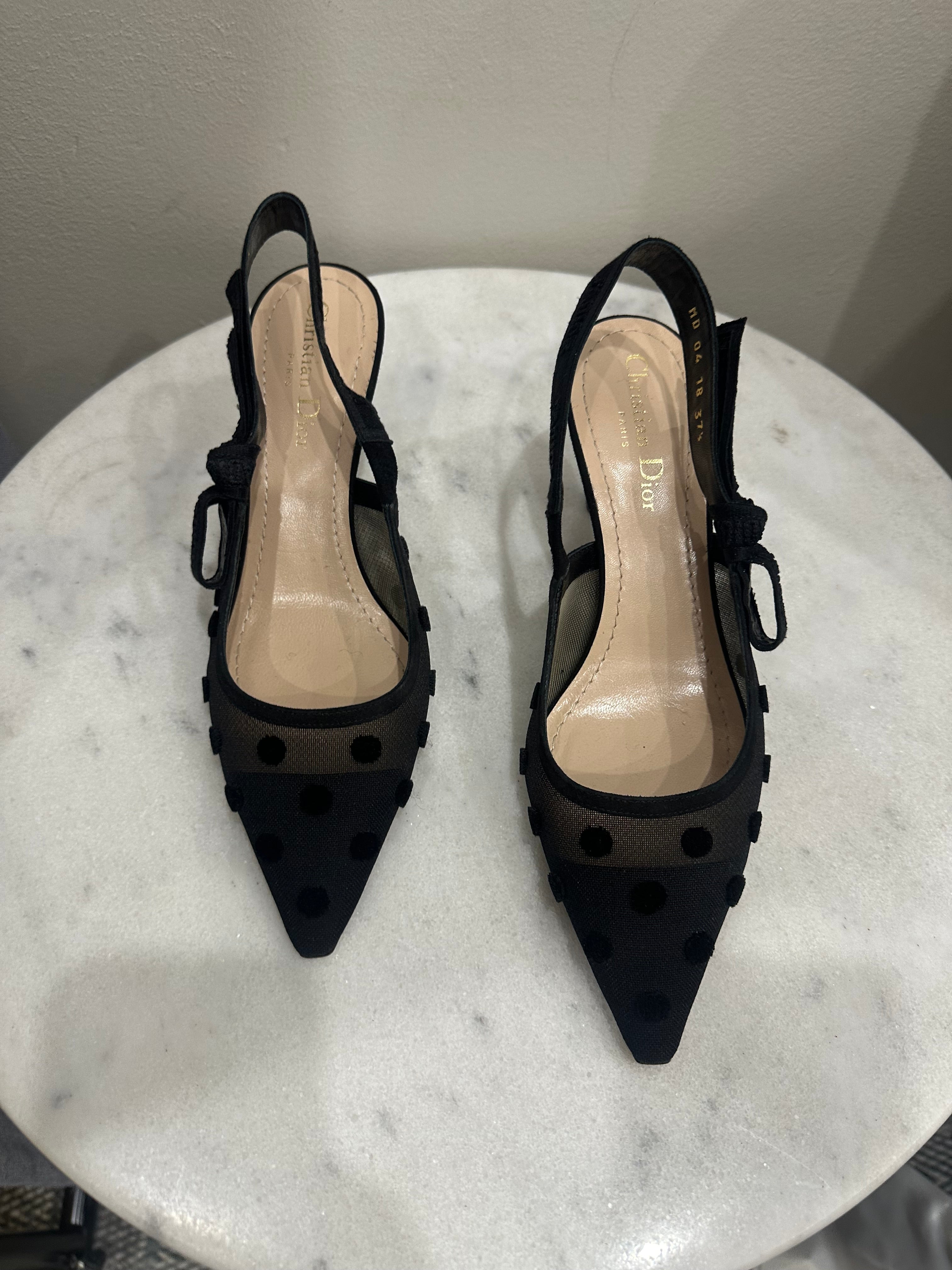 Christian Dior Black Heels 37.5