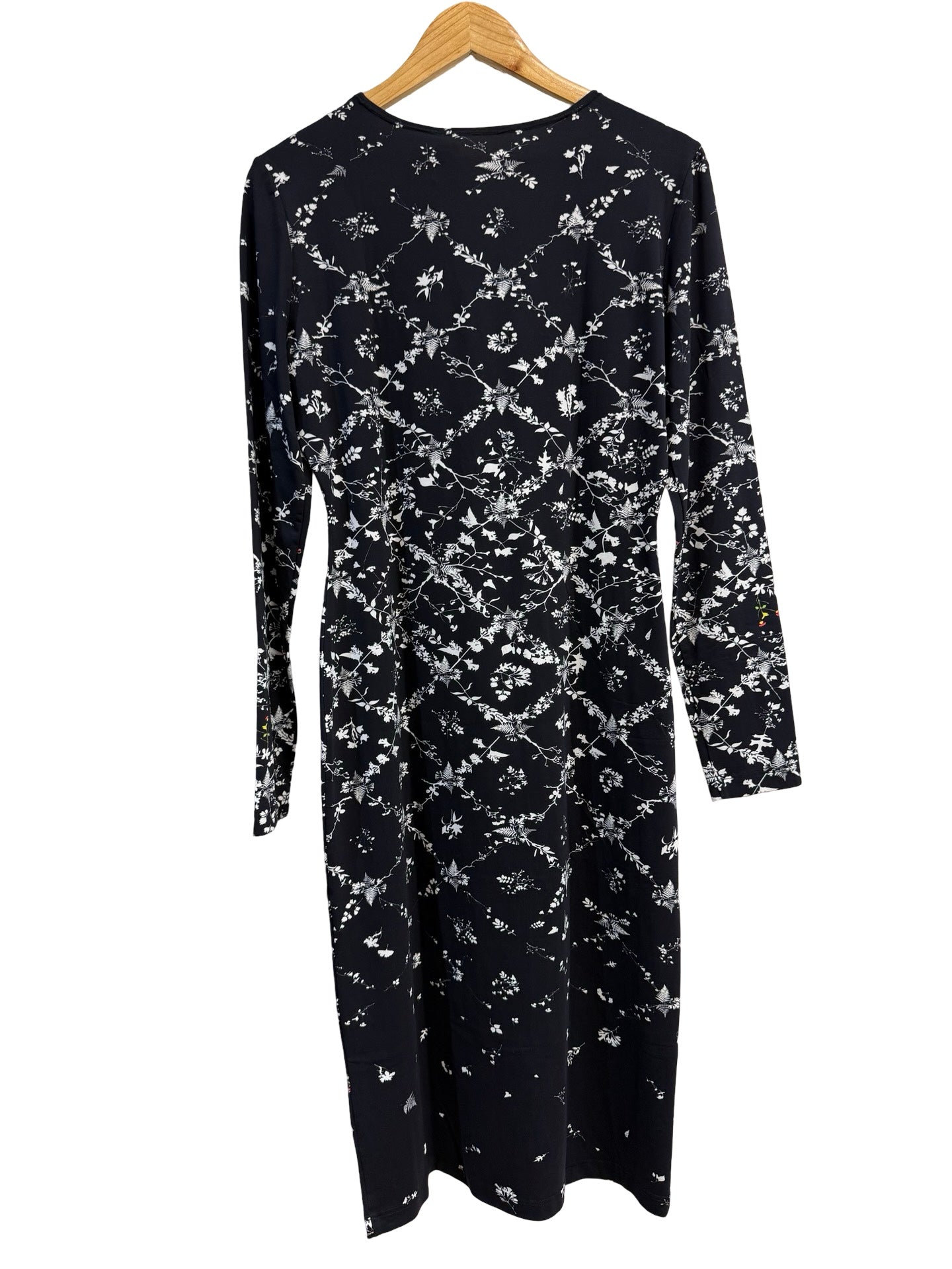 Preen Black Floral Dress L
