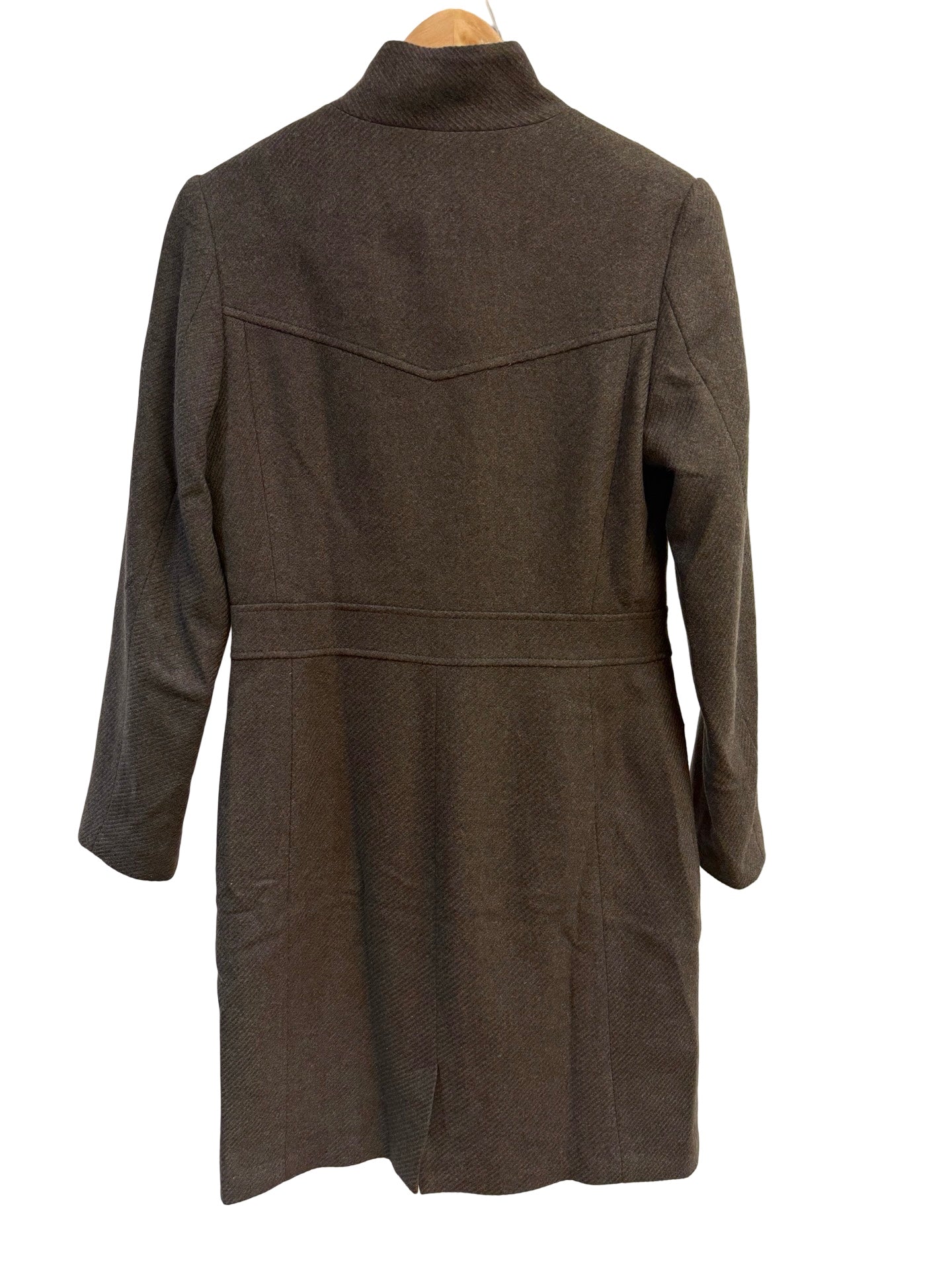 Veronica Maine Green Long Coat 8 NWT