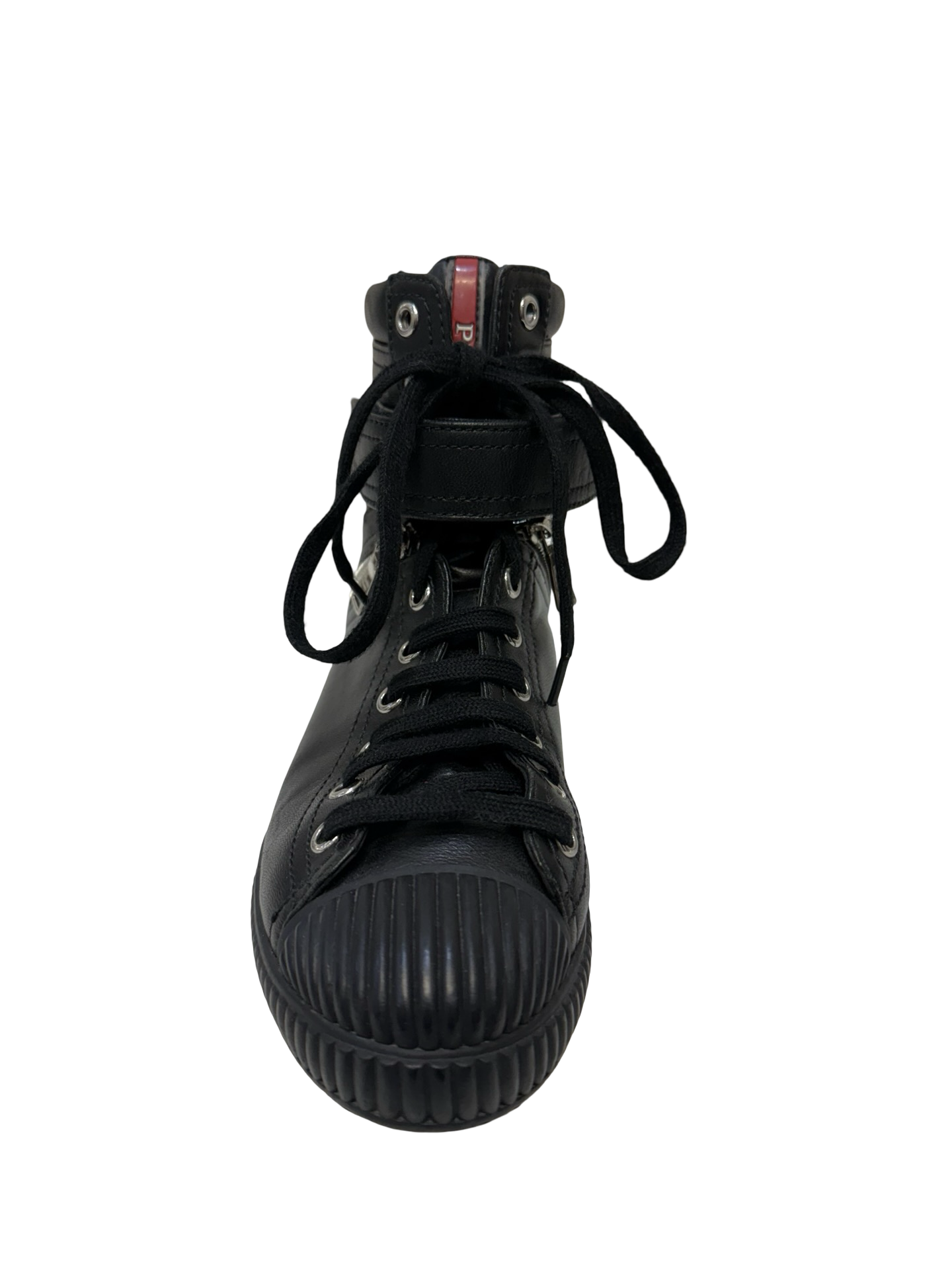 Prada Black High Tops 38