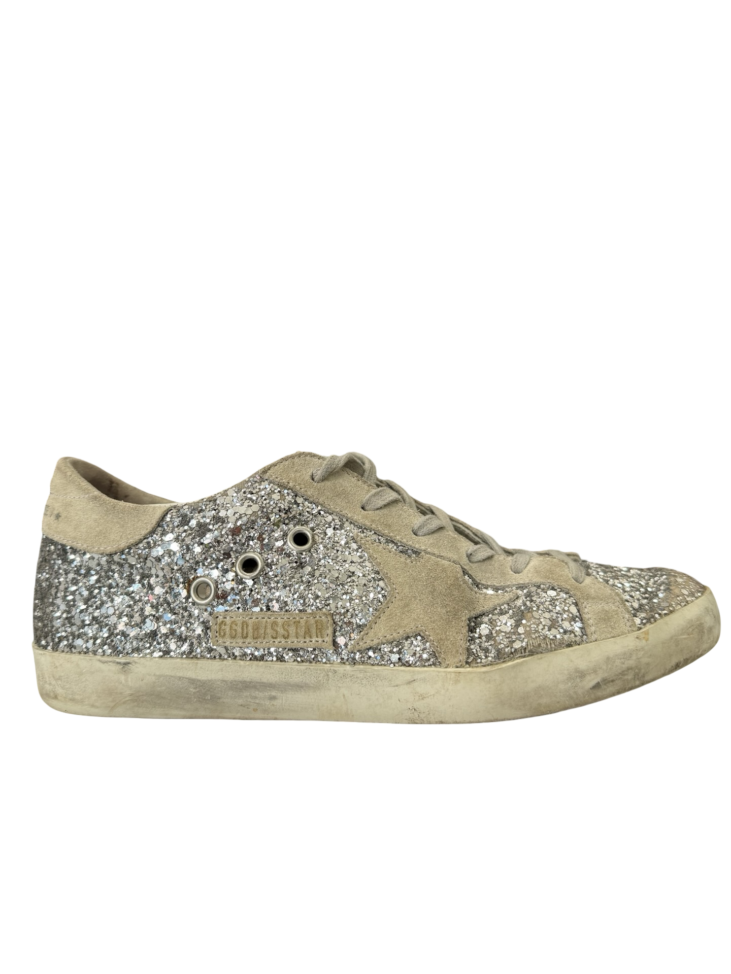 Golden Goose Silver Lace Sneaker 38