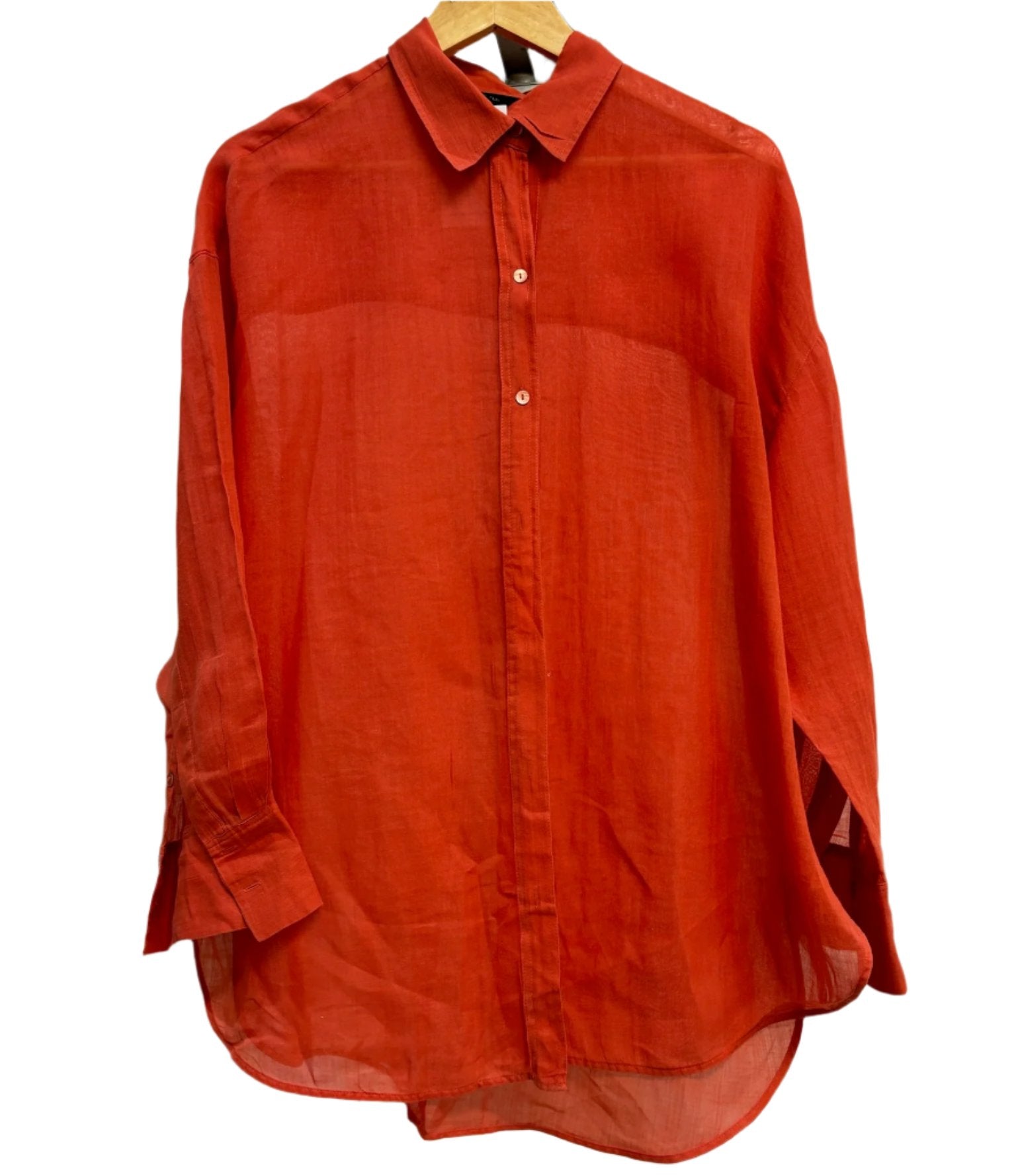 Massimo Dutti Orange Shirt