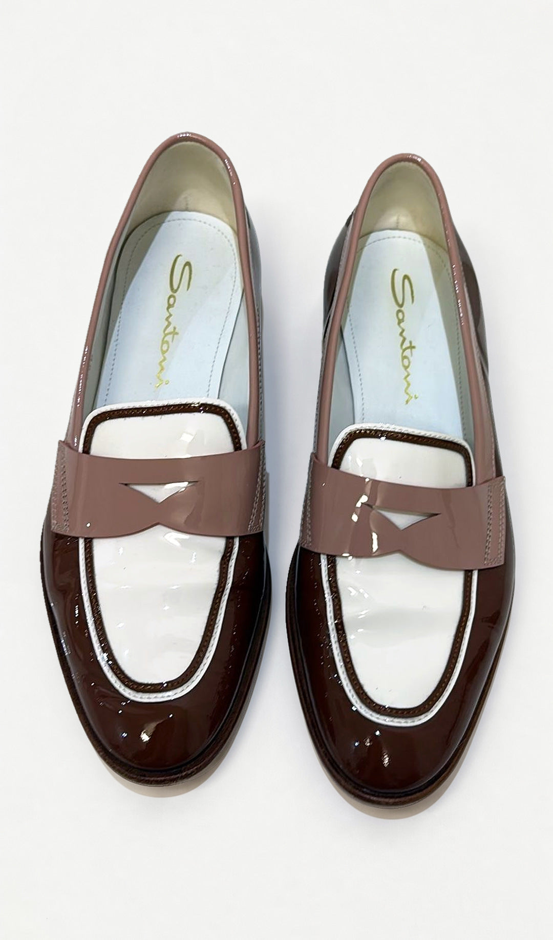 Santoni Brown Loafers 37 WDB
