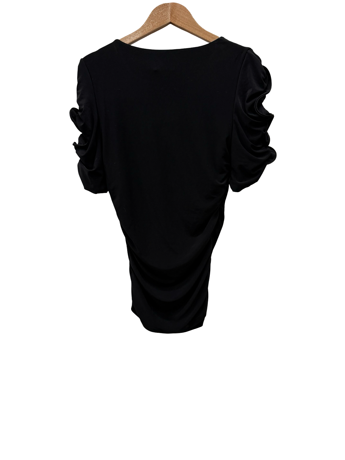 AJE Black Ruffle T-Shirt S