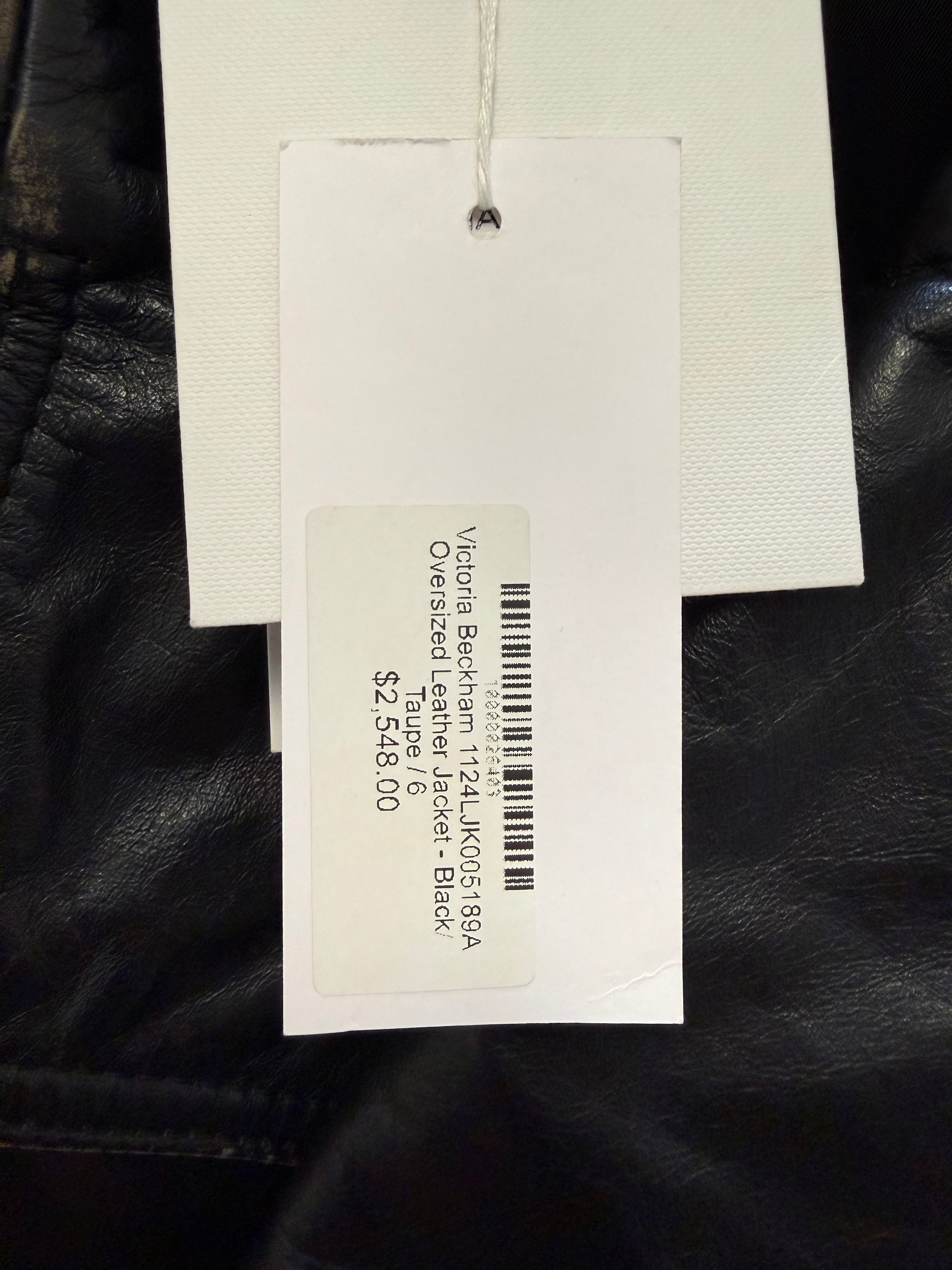 Victoria Beckham Brown Leather Jacket 6 BNWT