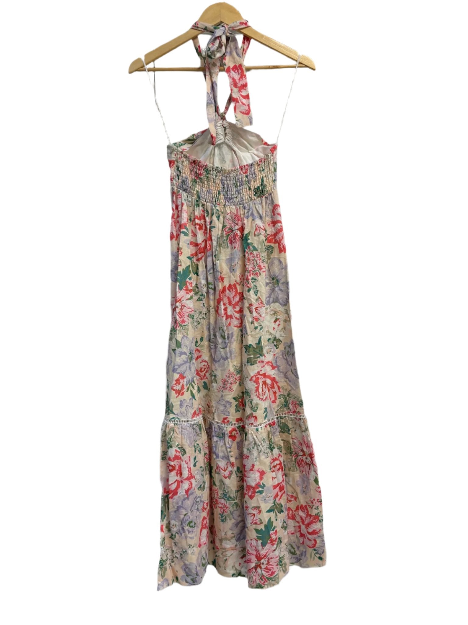 Kivari Floral Linen Maxi Dress 8