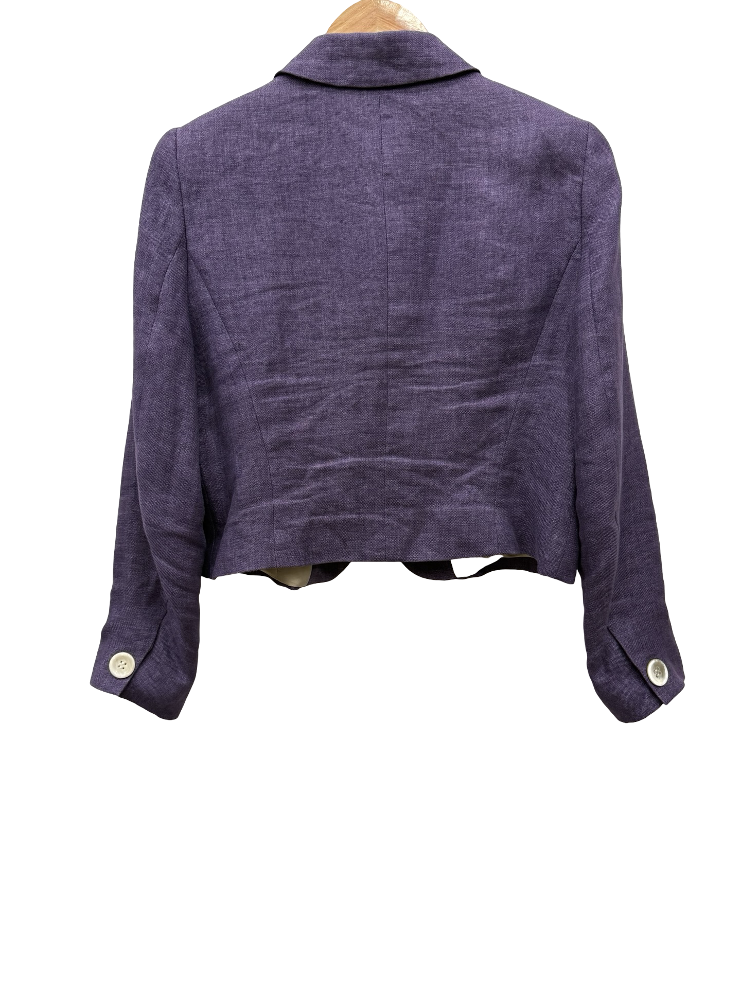Anna Thomas Purple Cropped Blazer 14