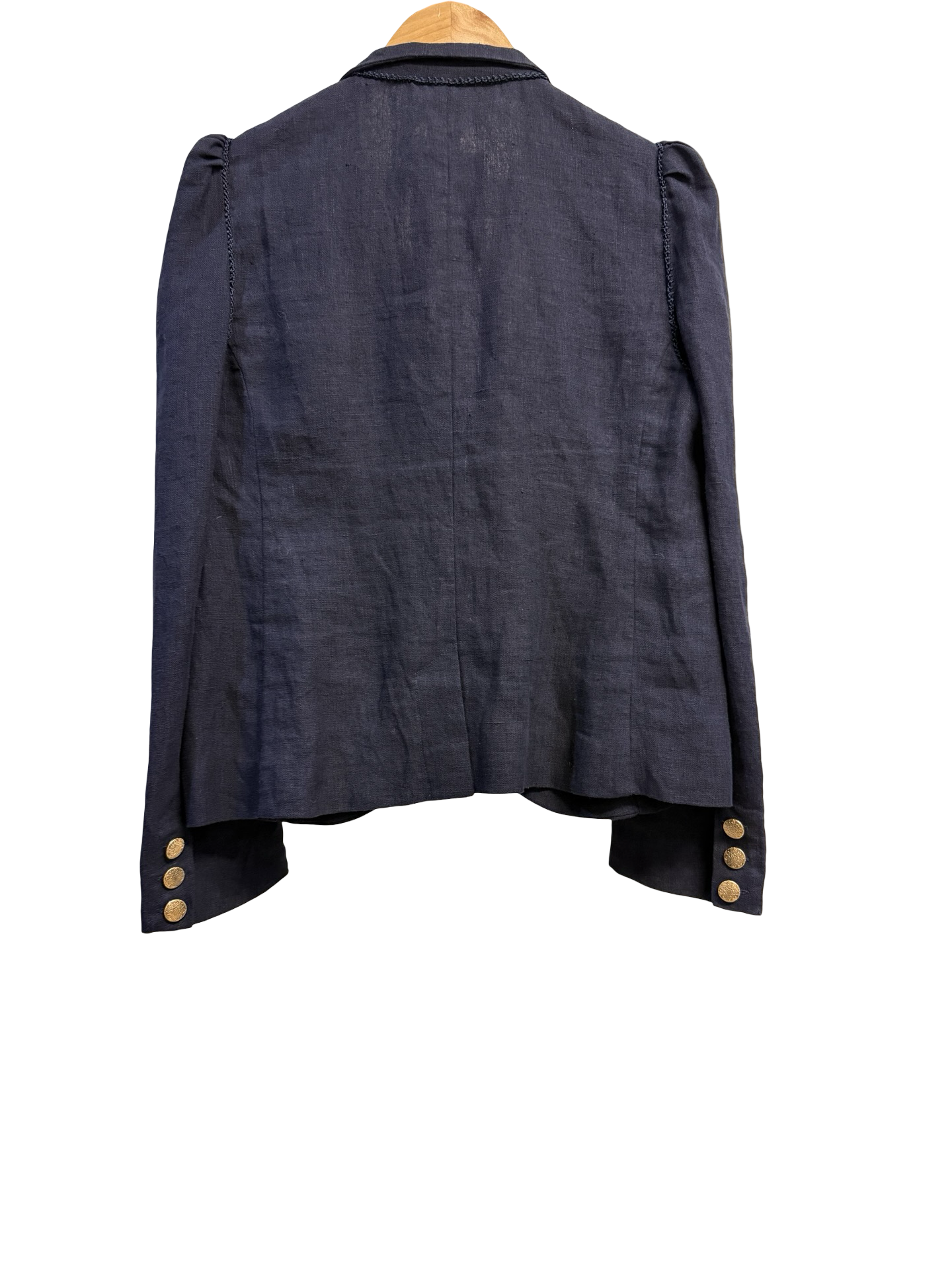 Lulu Zagame Navy Linen Jacket 1