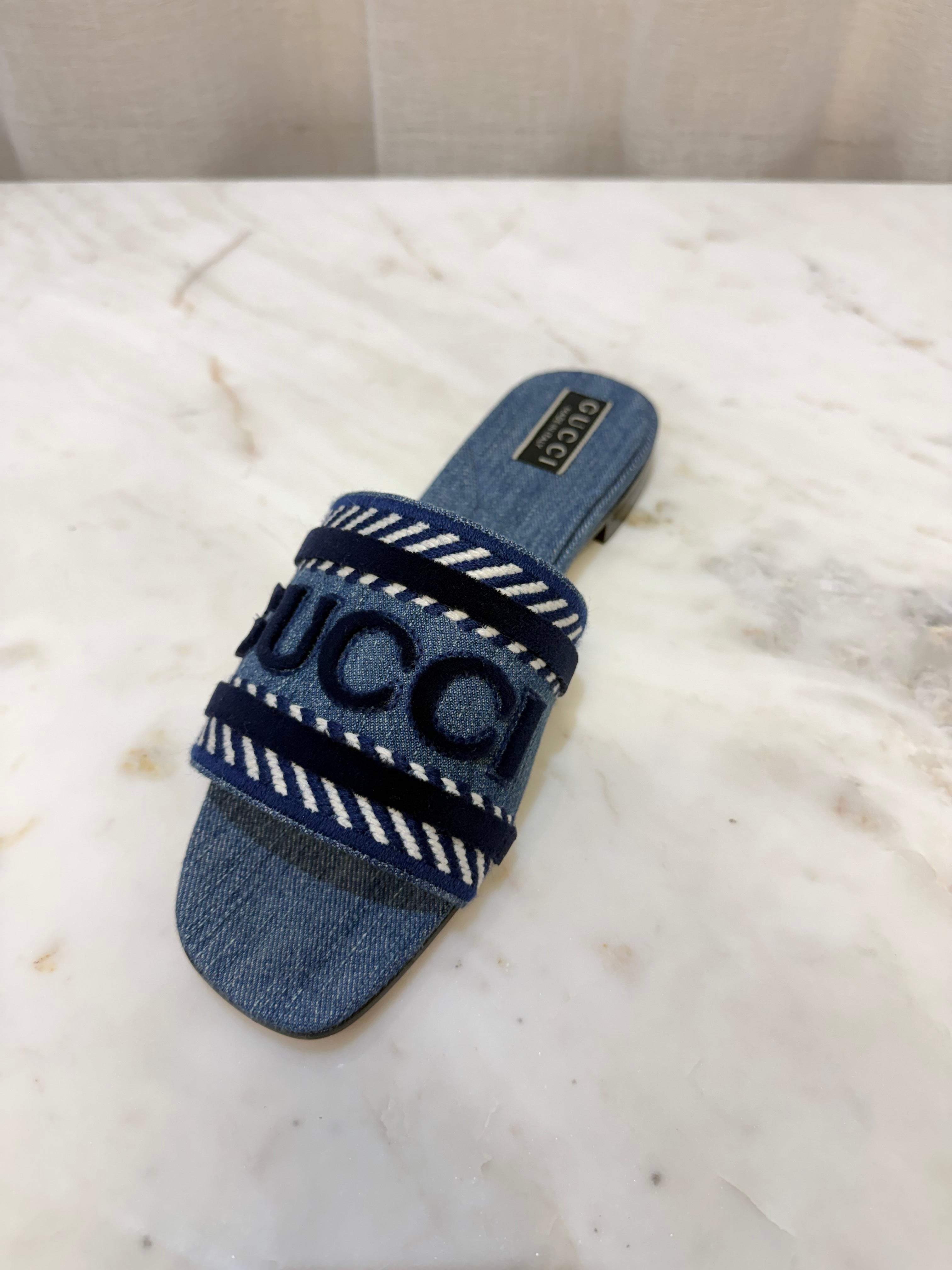 Gucci Denim Flats 39 WB