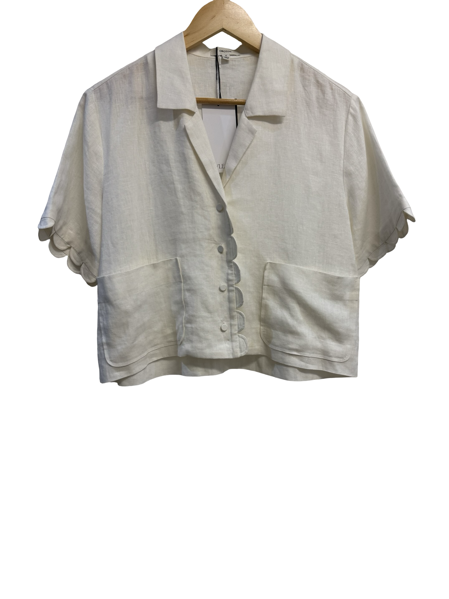 Oroton Cream Linen Top 10