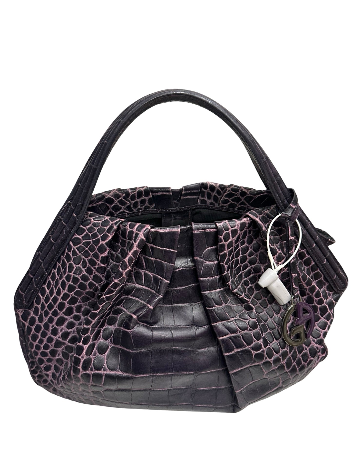 Armani Purple Leather Bag