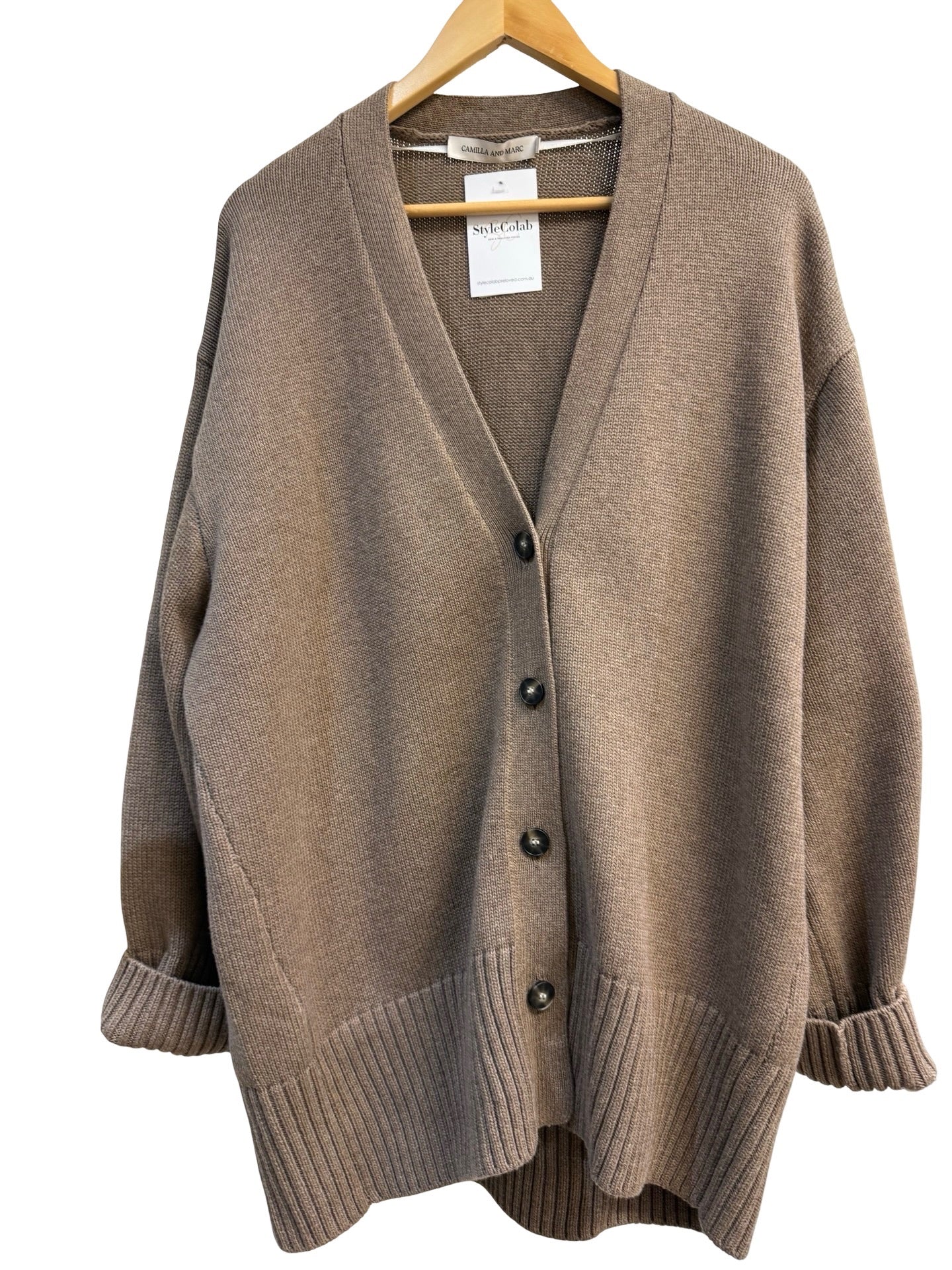 Camilla and Marc Neutral Romeo Cardigan L