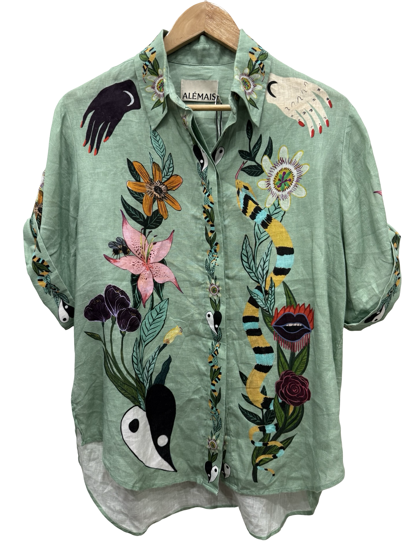 Alemais Green Shirt 6