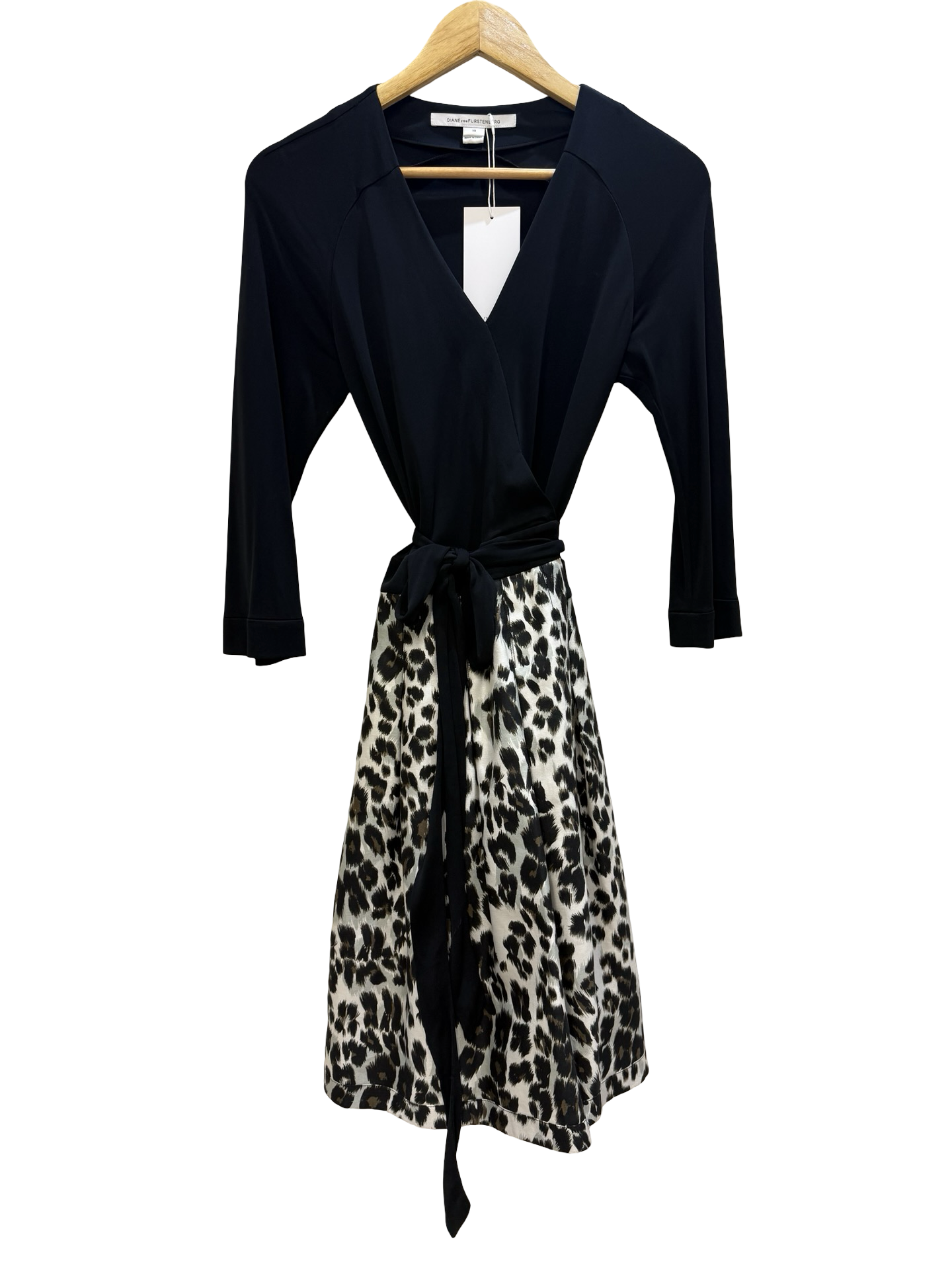 Diane Von Furstenberg Wrap Pattern Dress 10