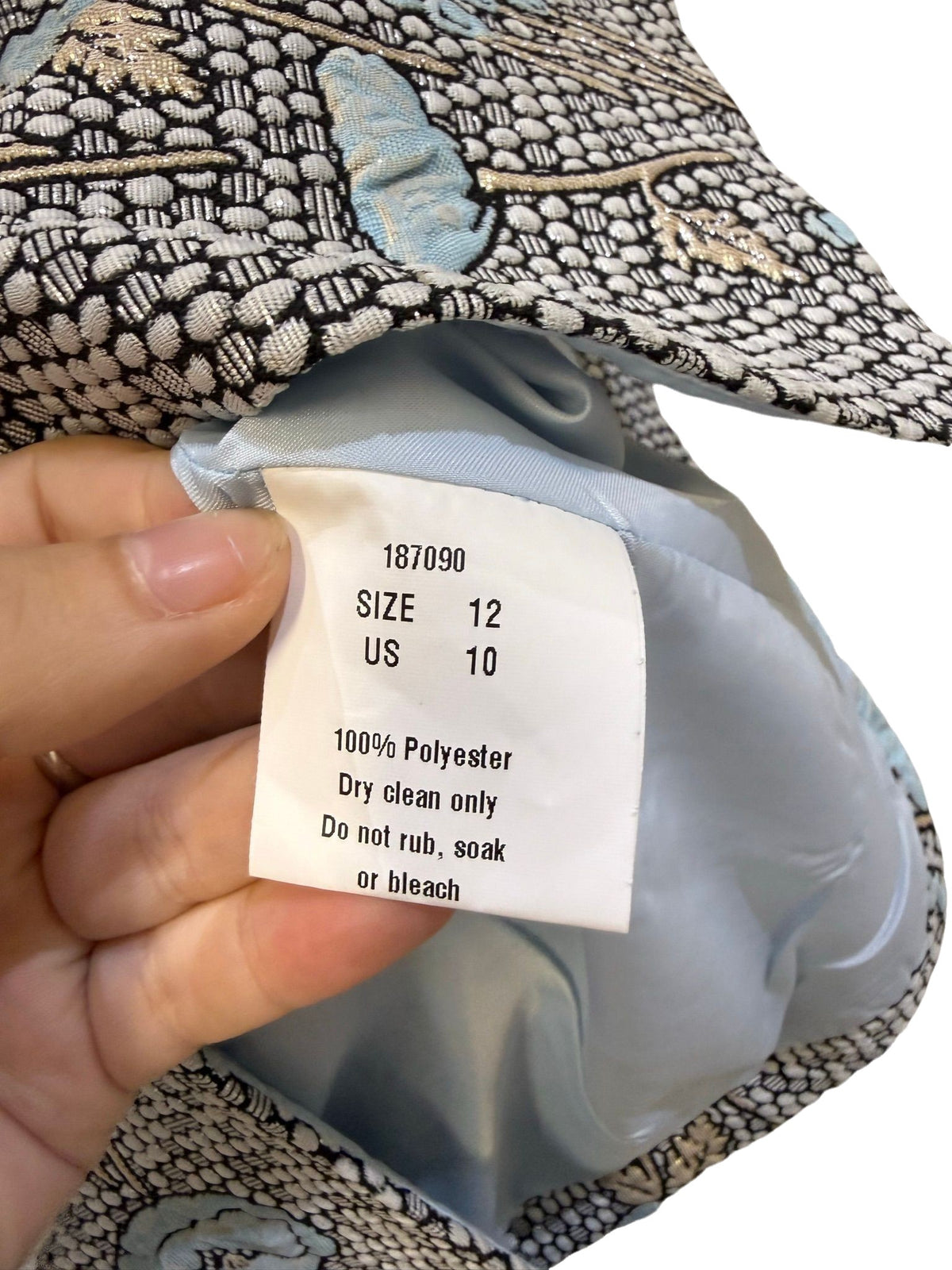 Carla Zampatti Blue Floral Blazer 12