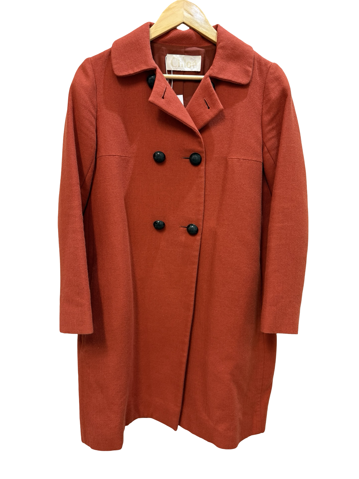 Chloe Orange DB Coat 38