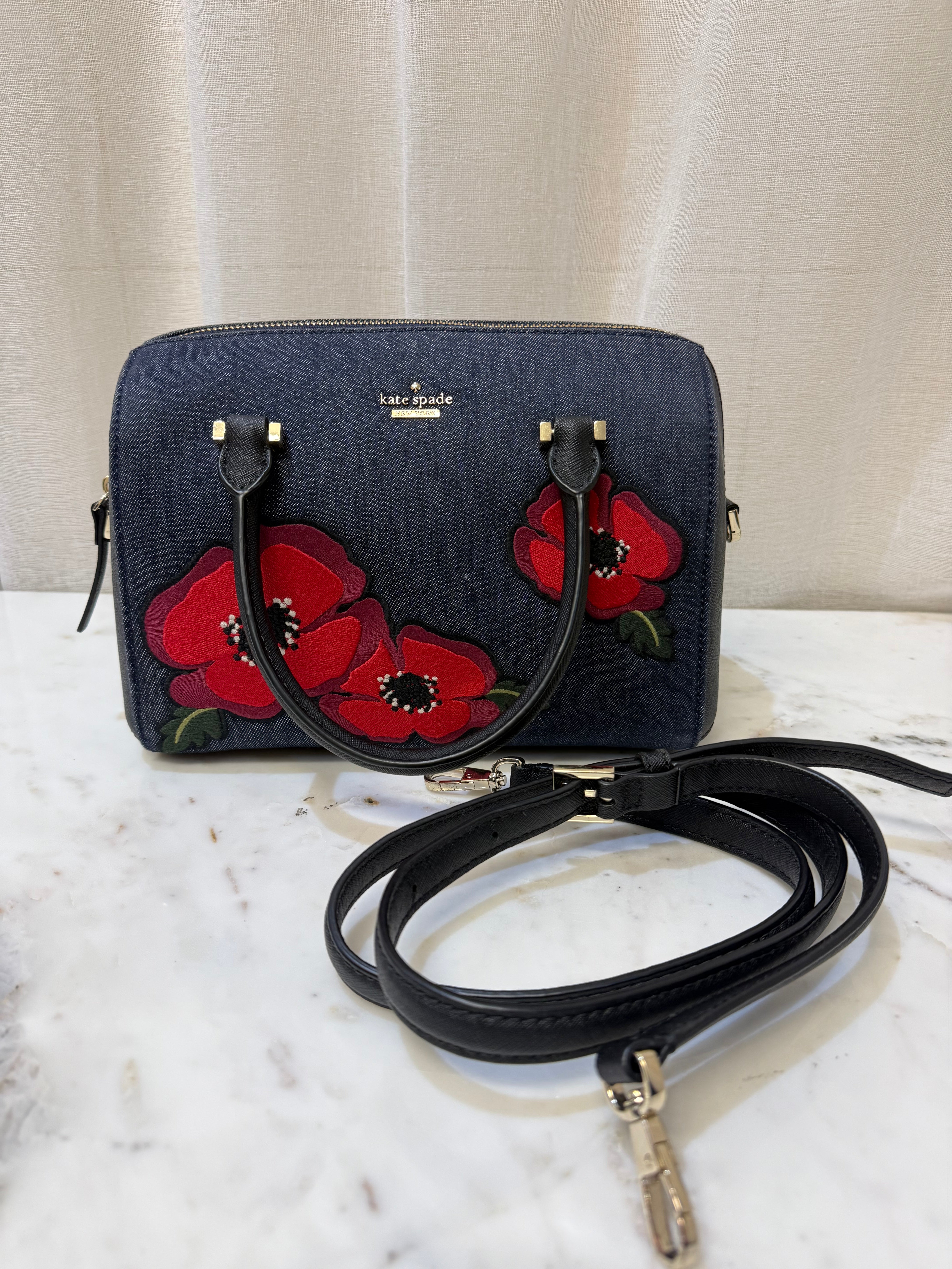 Kate Spade Navy/Poppy Crossbody Bag WB