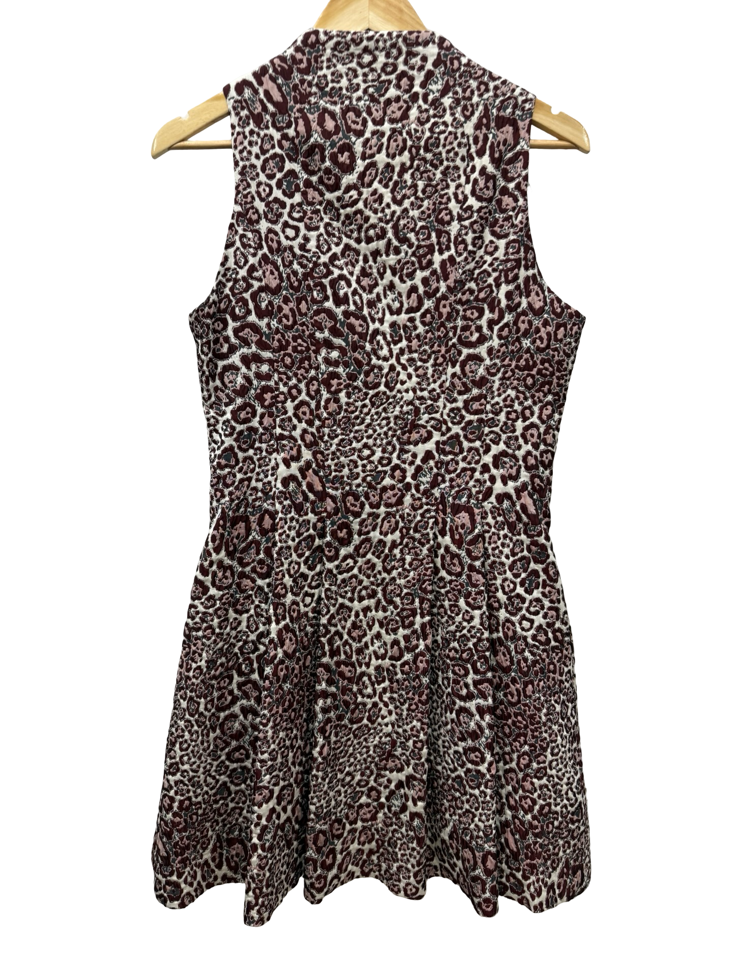 Cue Leopard Burgundy Dress 12