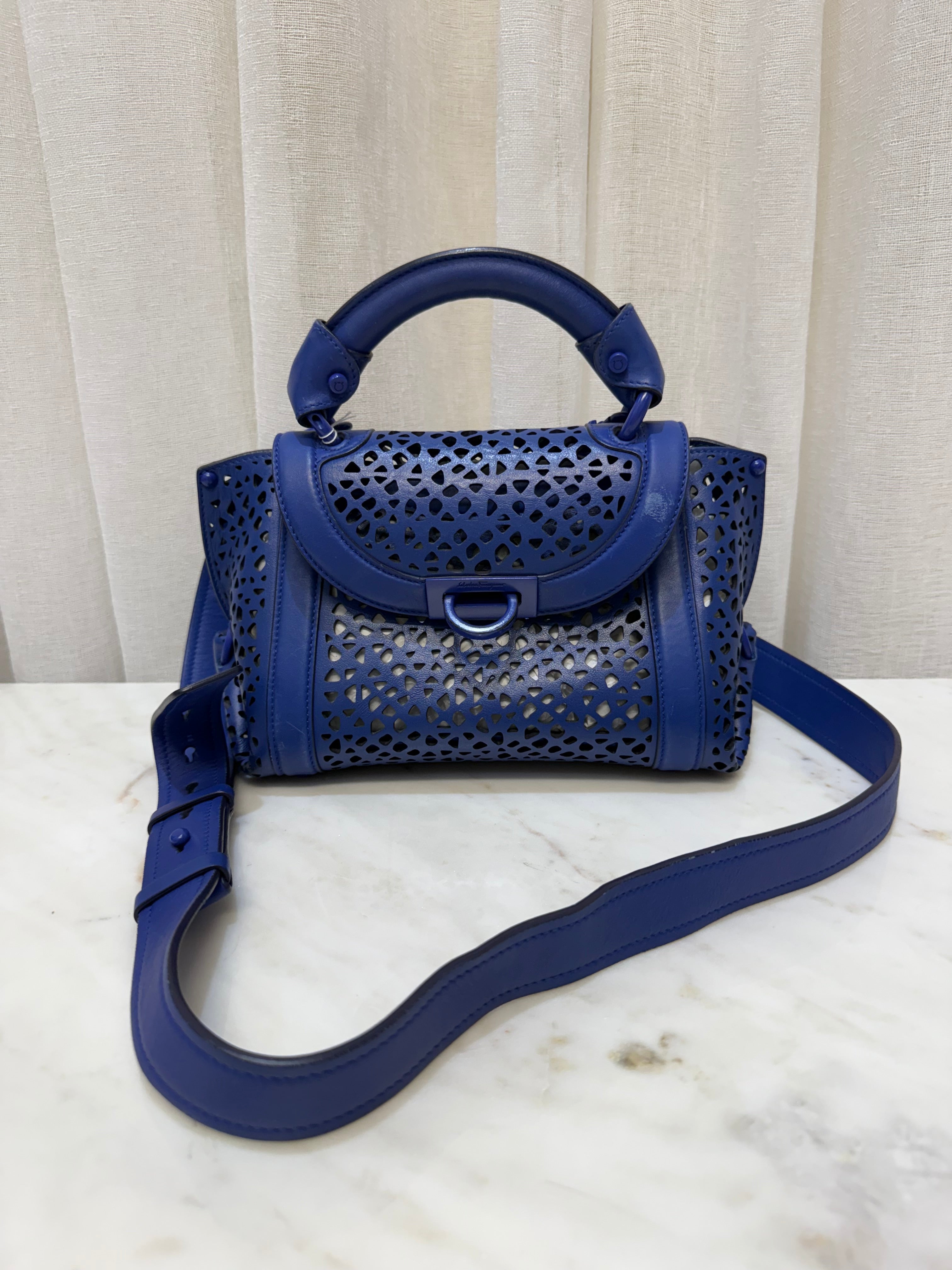 Salvatore Ferragamo Royal Blue Soft Sofia