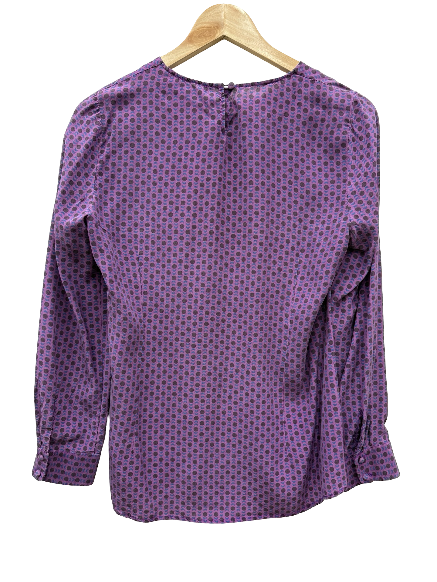 Anna Thomas Purple Print L/S Shirt 10