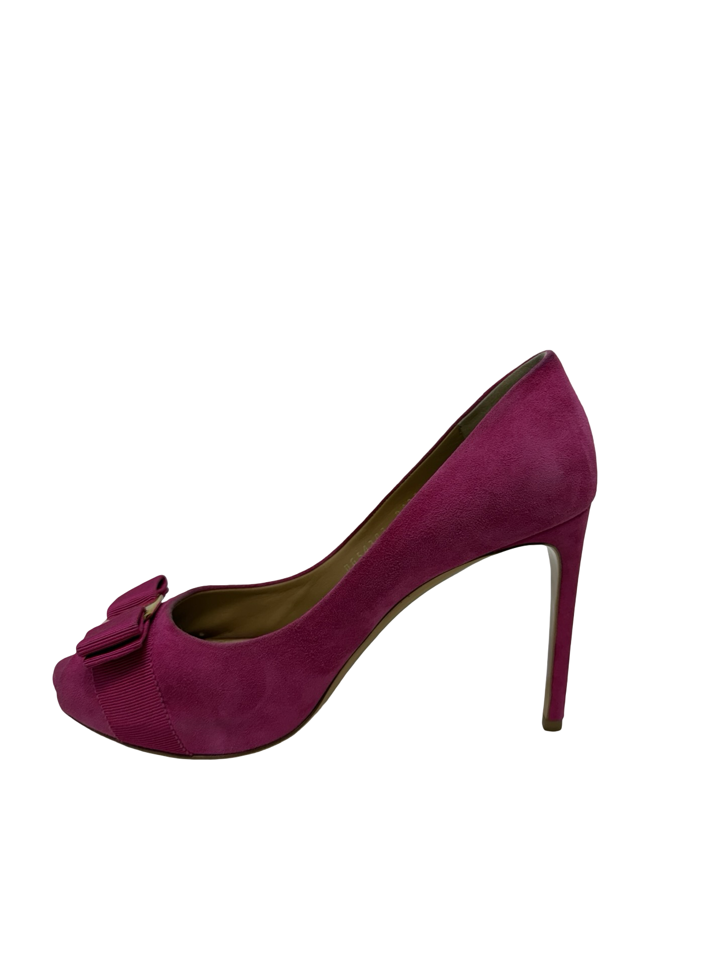 Salvatore Ferragamo Pink Suede Heels 7.5 WB