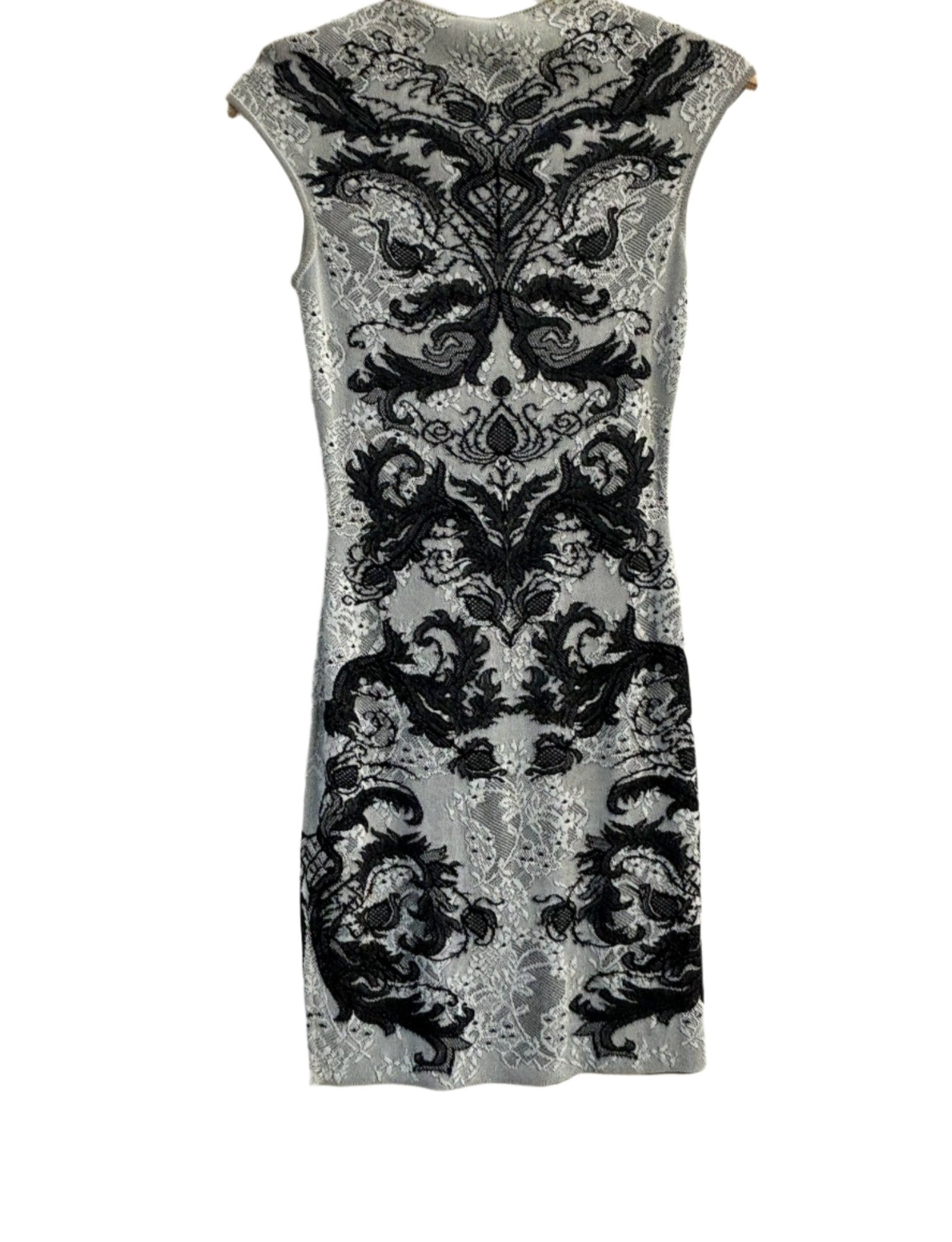 Alexander McQueen Black & White Short Dress XS