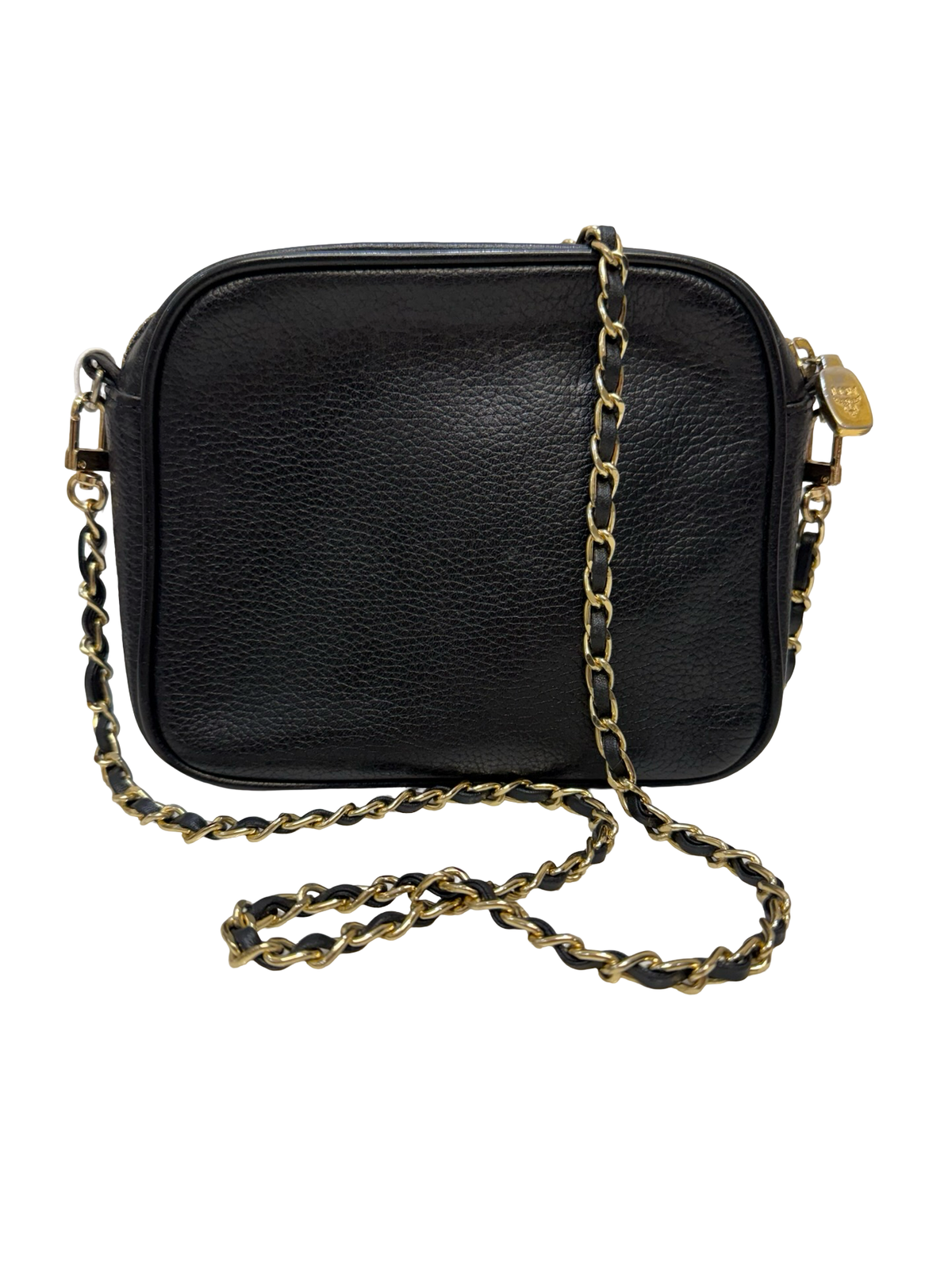Black MCM Pebbled Leather Camera Bag