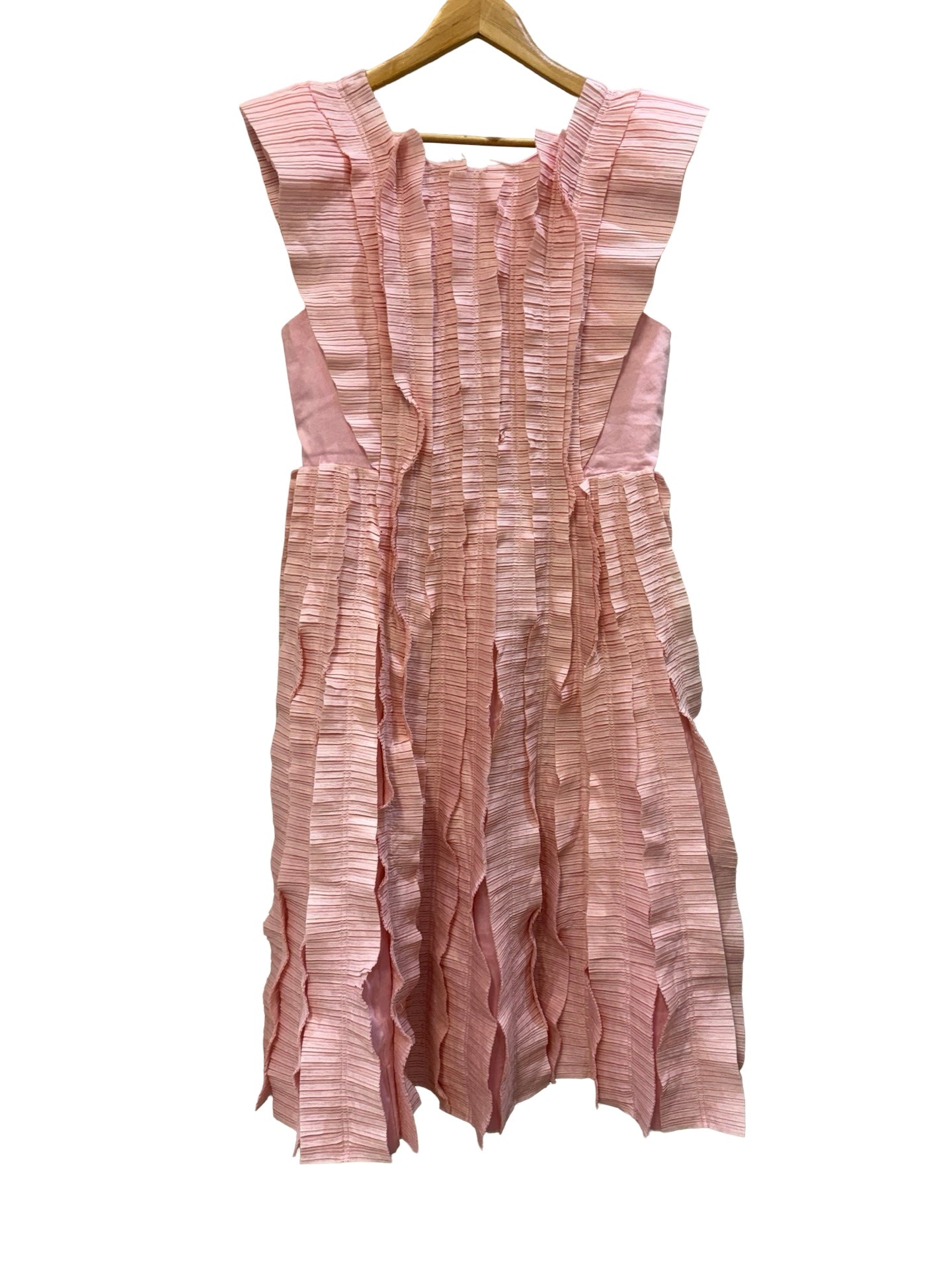 Aje Pale Pink Ruffled Dress 14