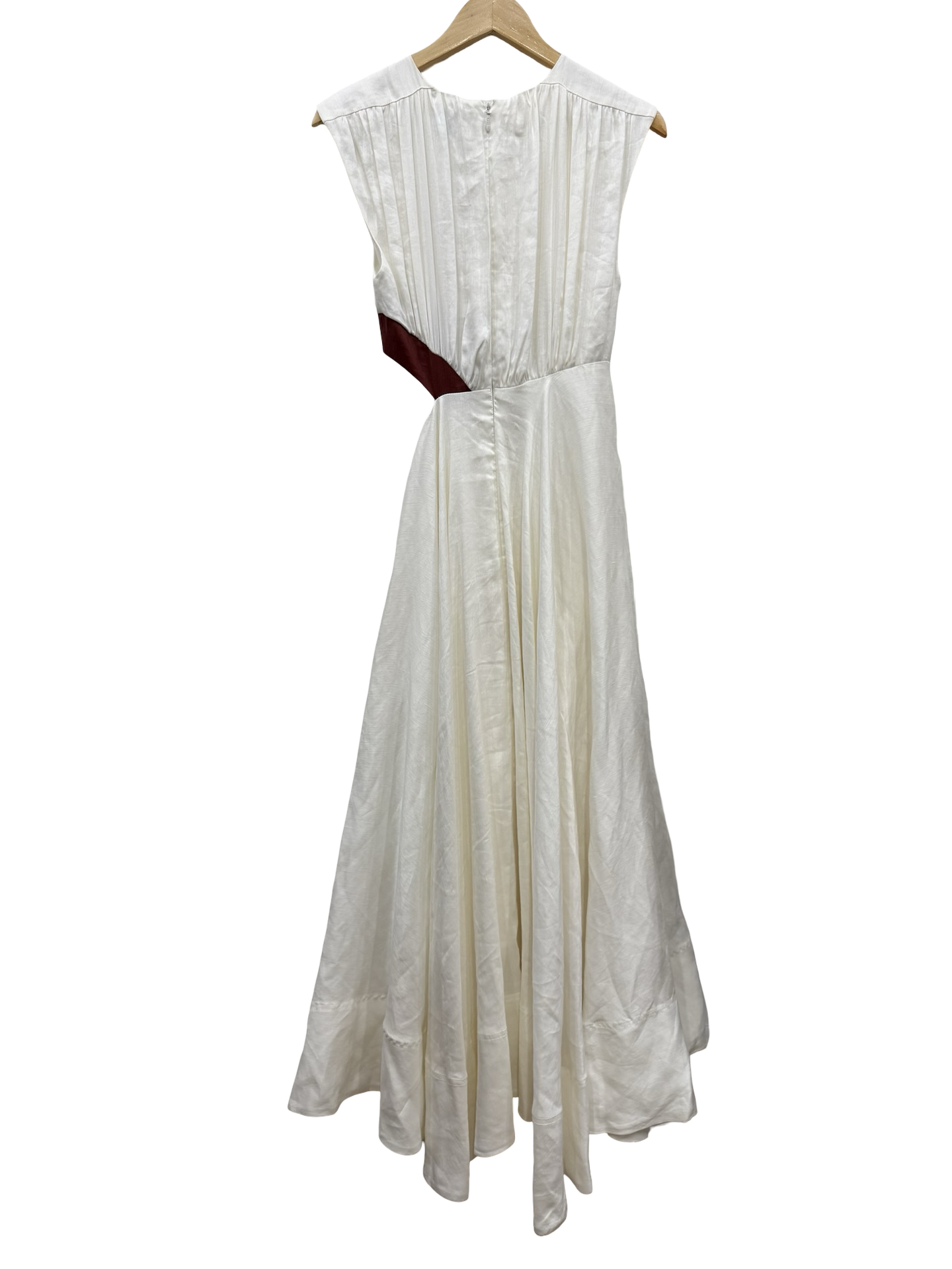 Aje White/Brown Dress 6