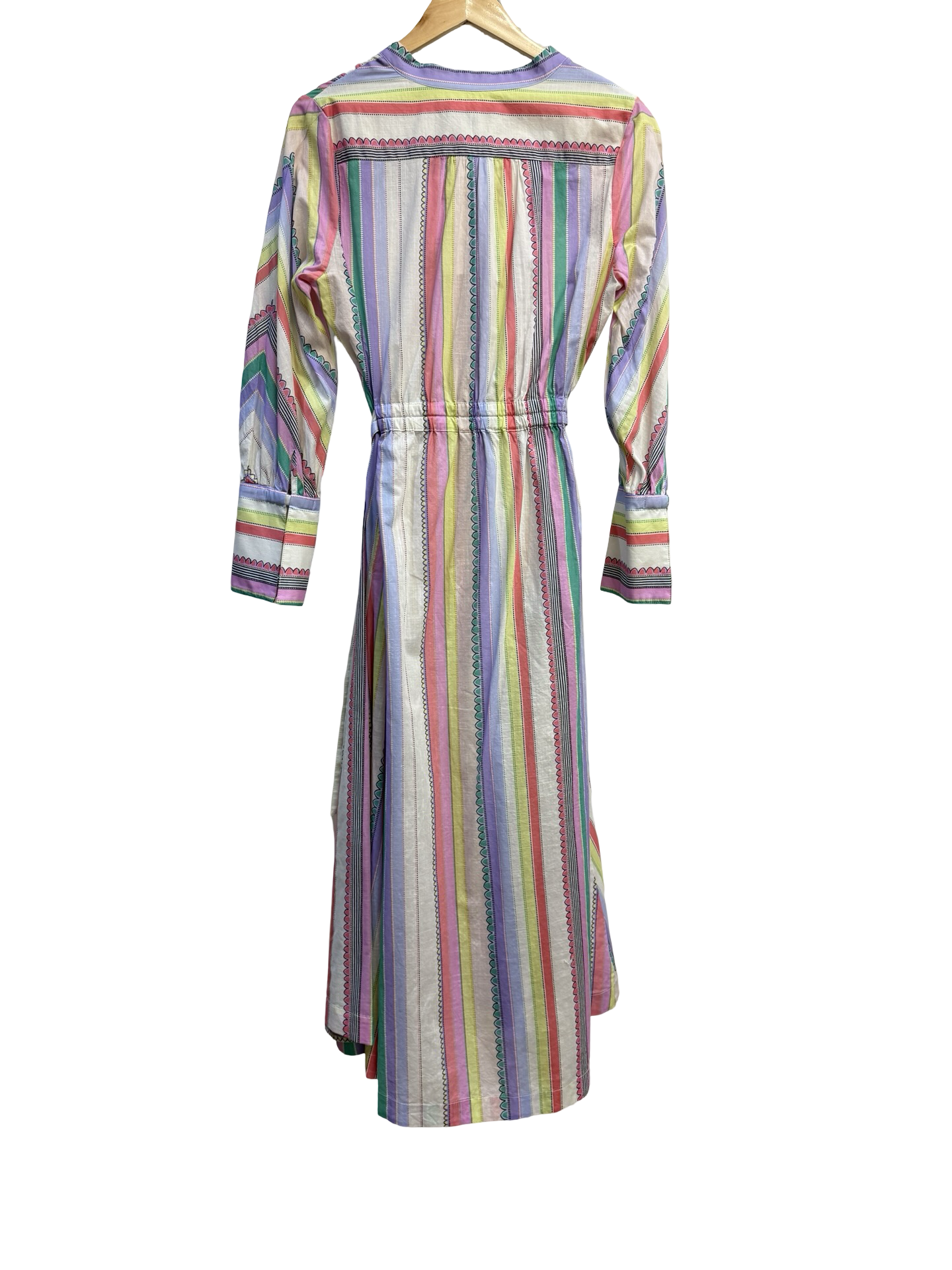 Sally Phillips MltClr Stripe Dress M