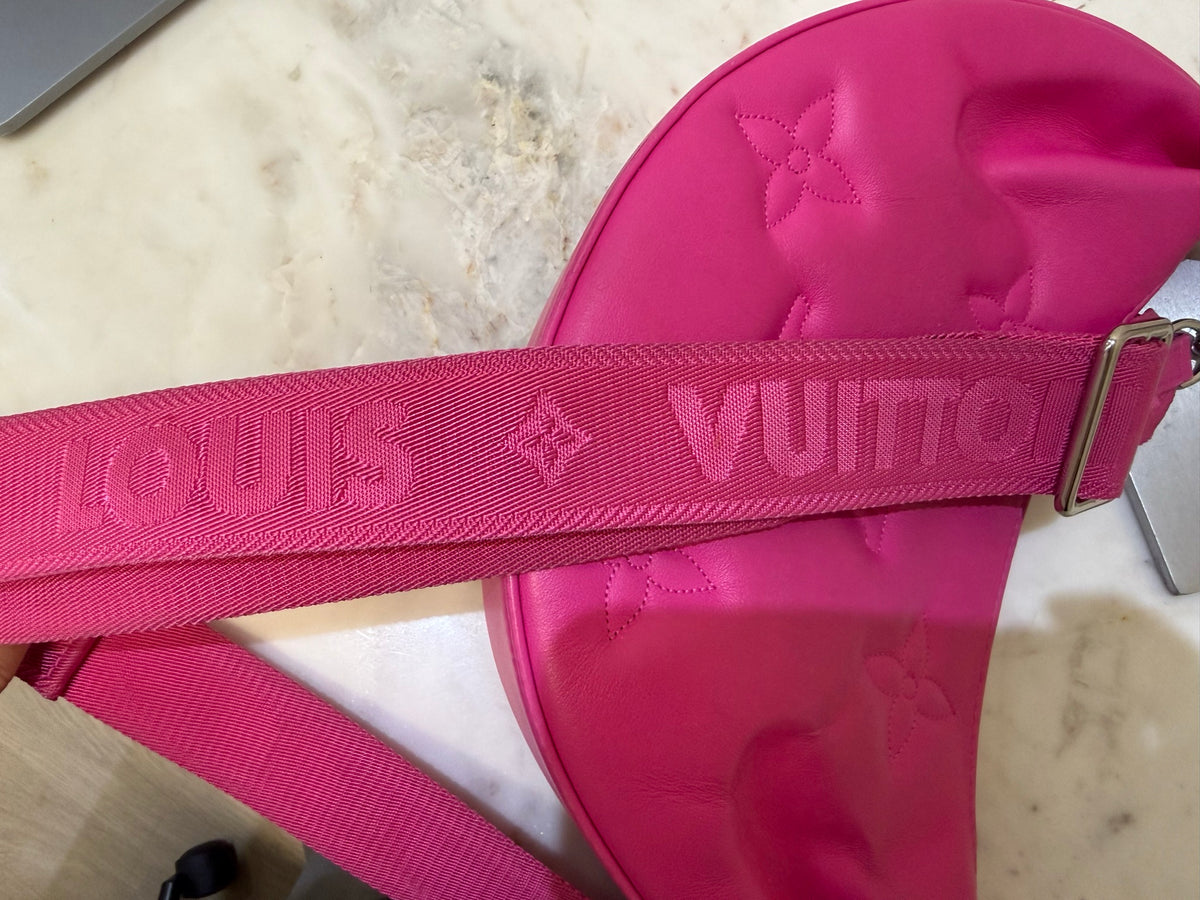 Louis Vuitton Pink Leather Monogram Crossbody Bag, O/S
