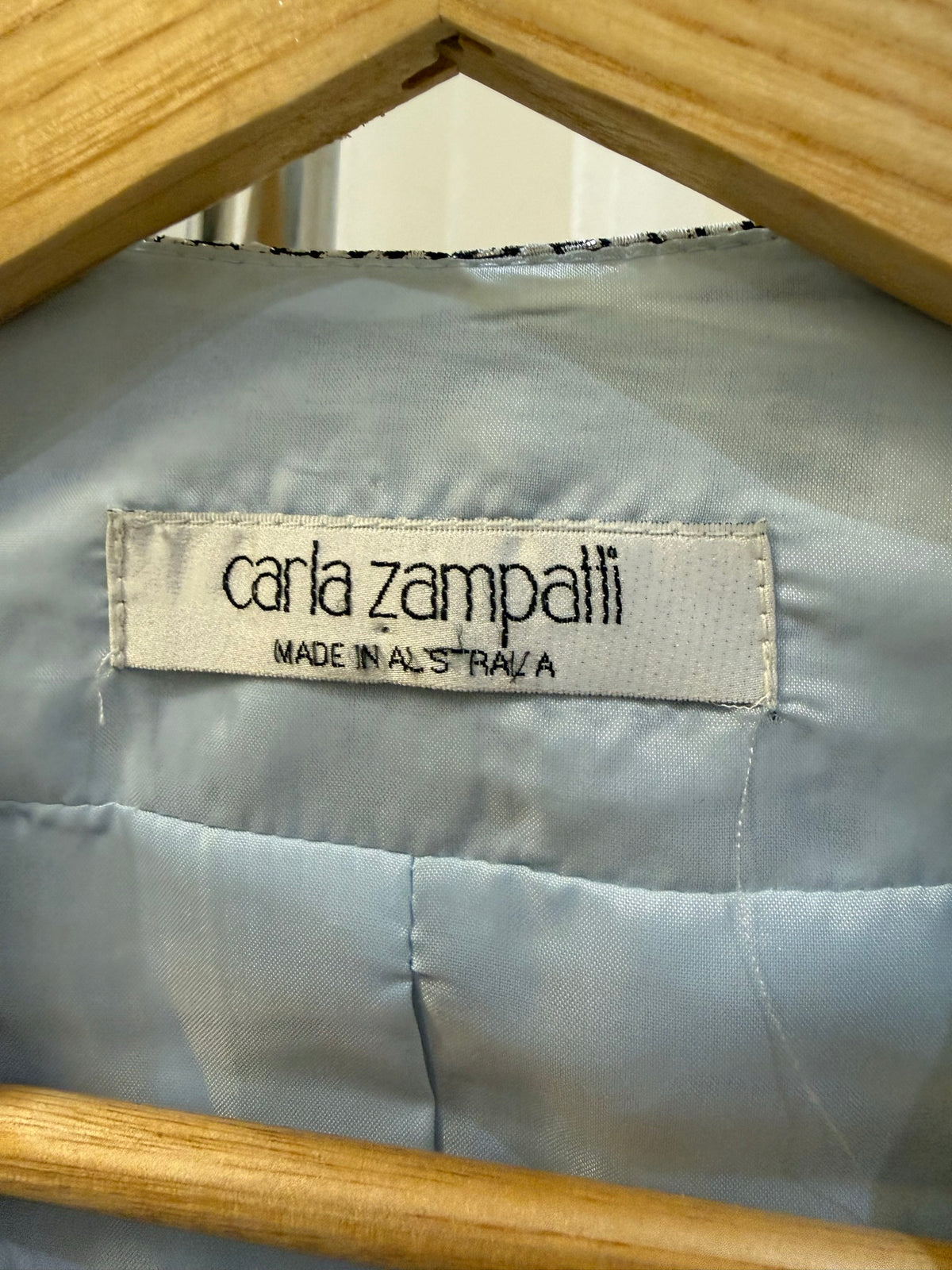 Carla Zampatti Blue Floral Blazer 12